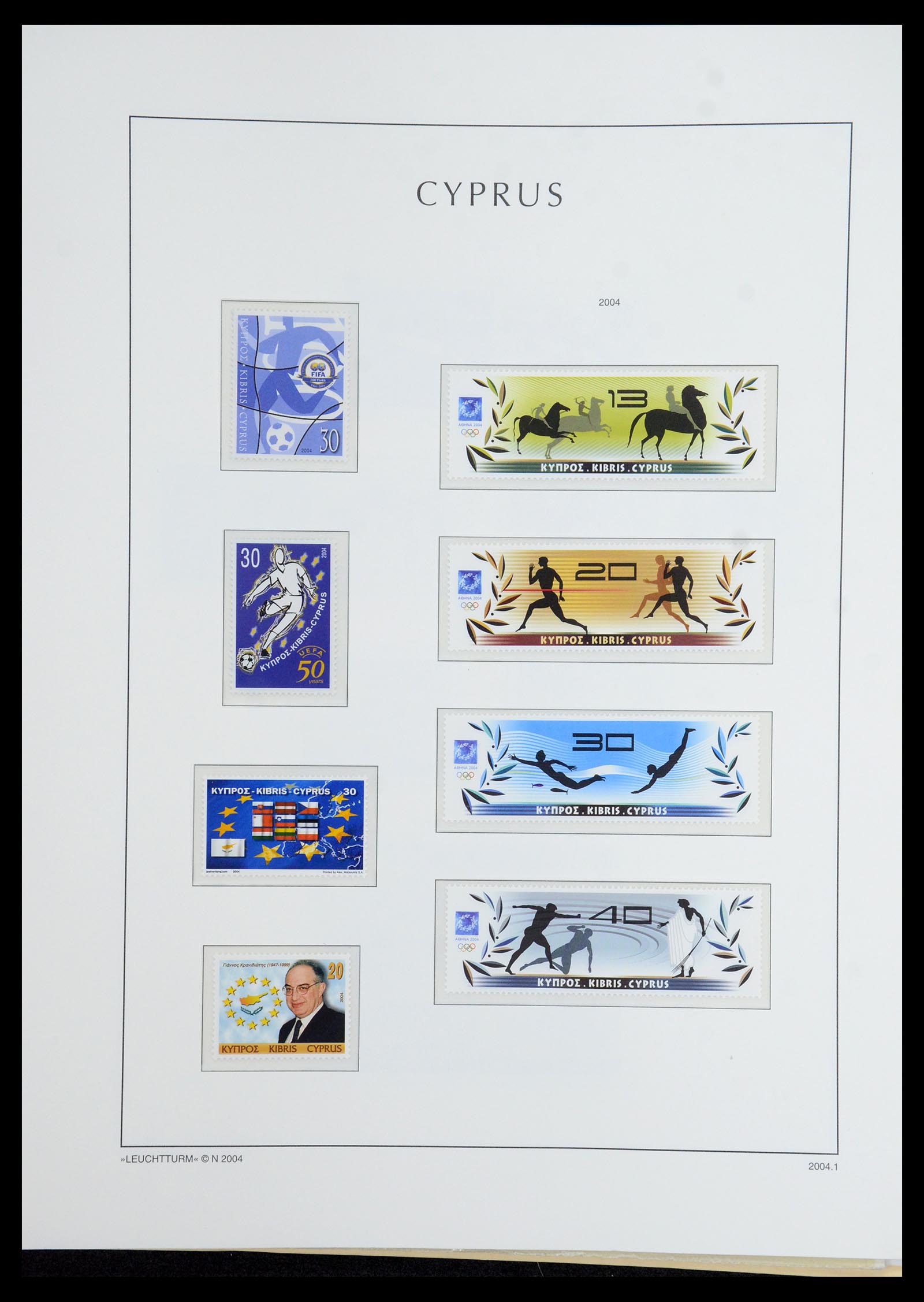 35998 102 - Postzegelverzameling 35998 Cyprus 1935-2004.