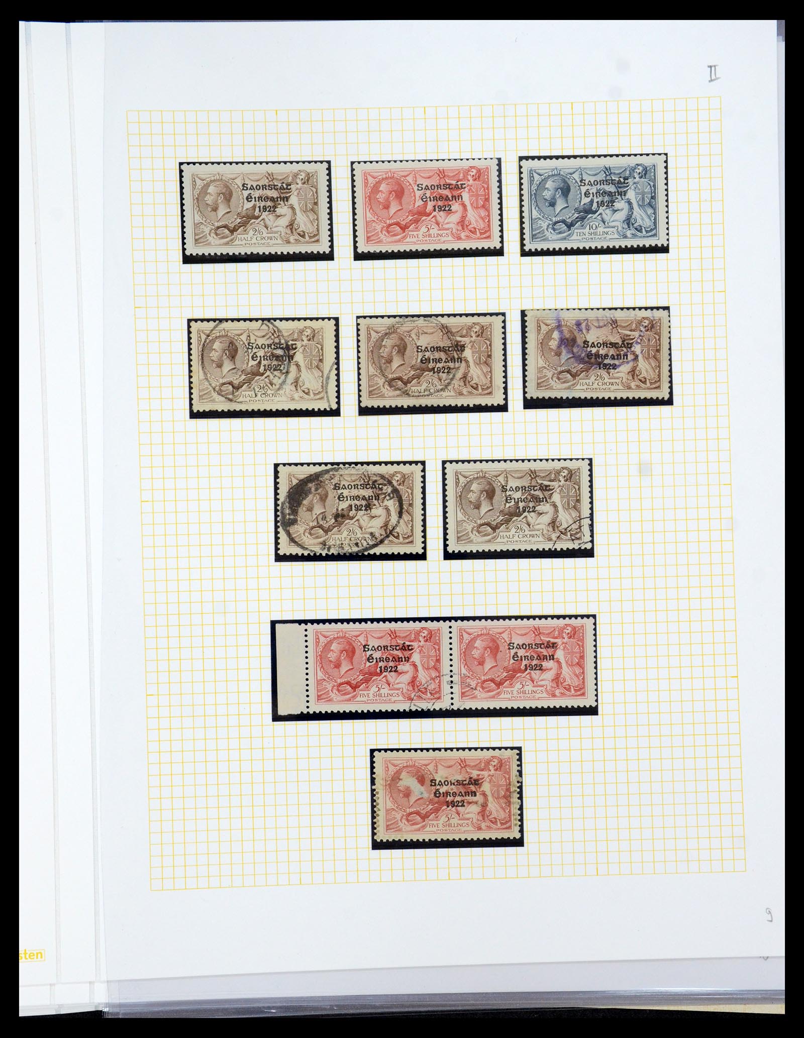36000 009 - Postzegelverzameling 36000 Ierland seahorses 1922-1935.