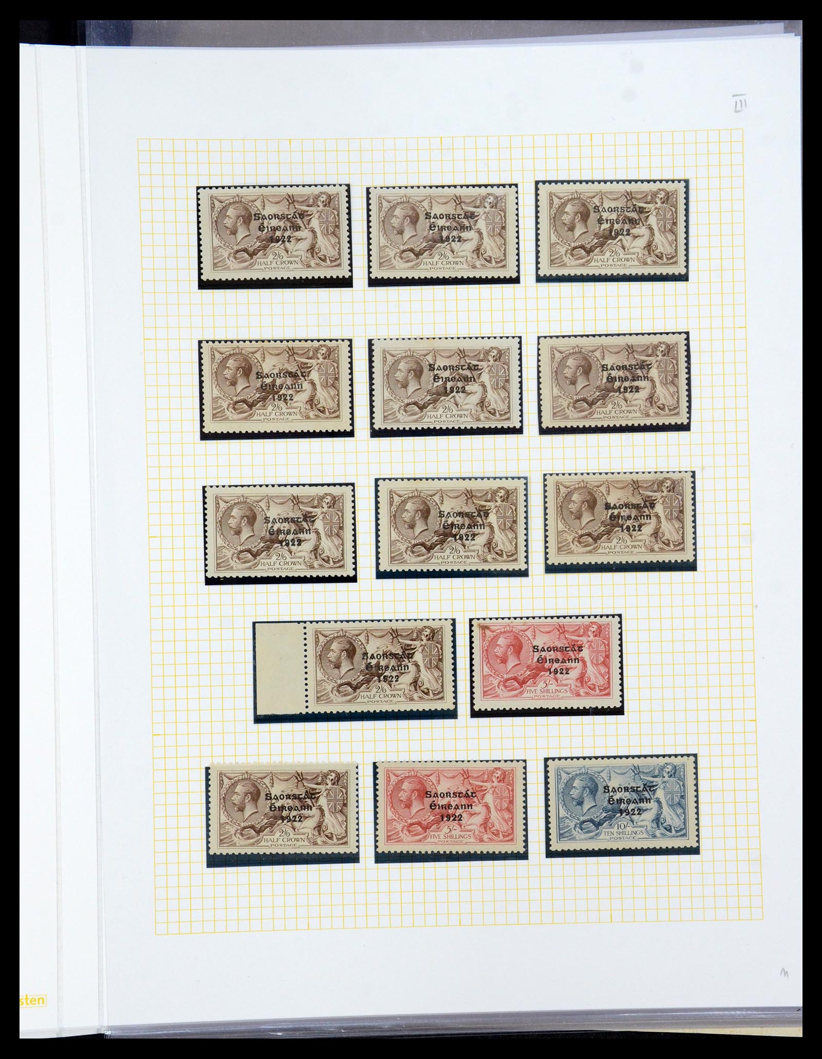36000 011 - Postzegelverzameling 36000 Ierland seahorses 1922-1935.
