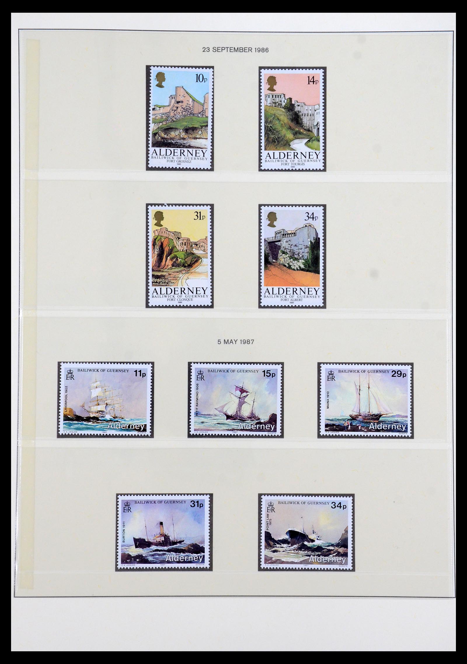 36001 003 - Stamp collection 36001 Alderney 1983-2008.