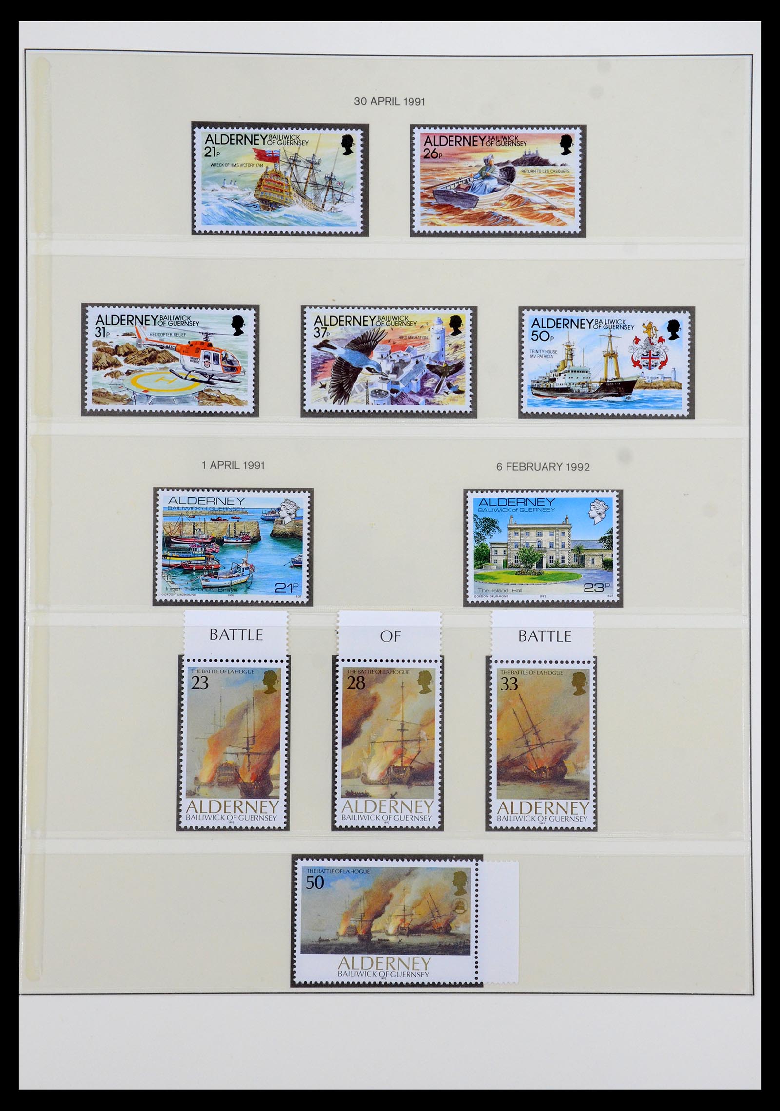 36001 005 - Postzegelverzameling 36001 Alderney 1983-2008.