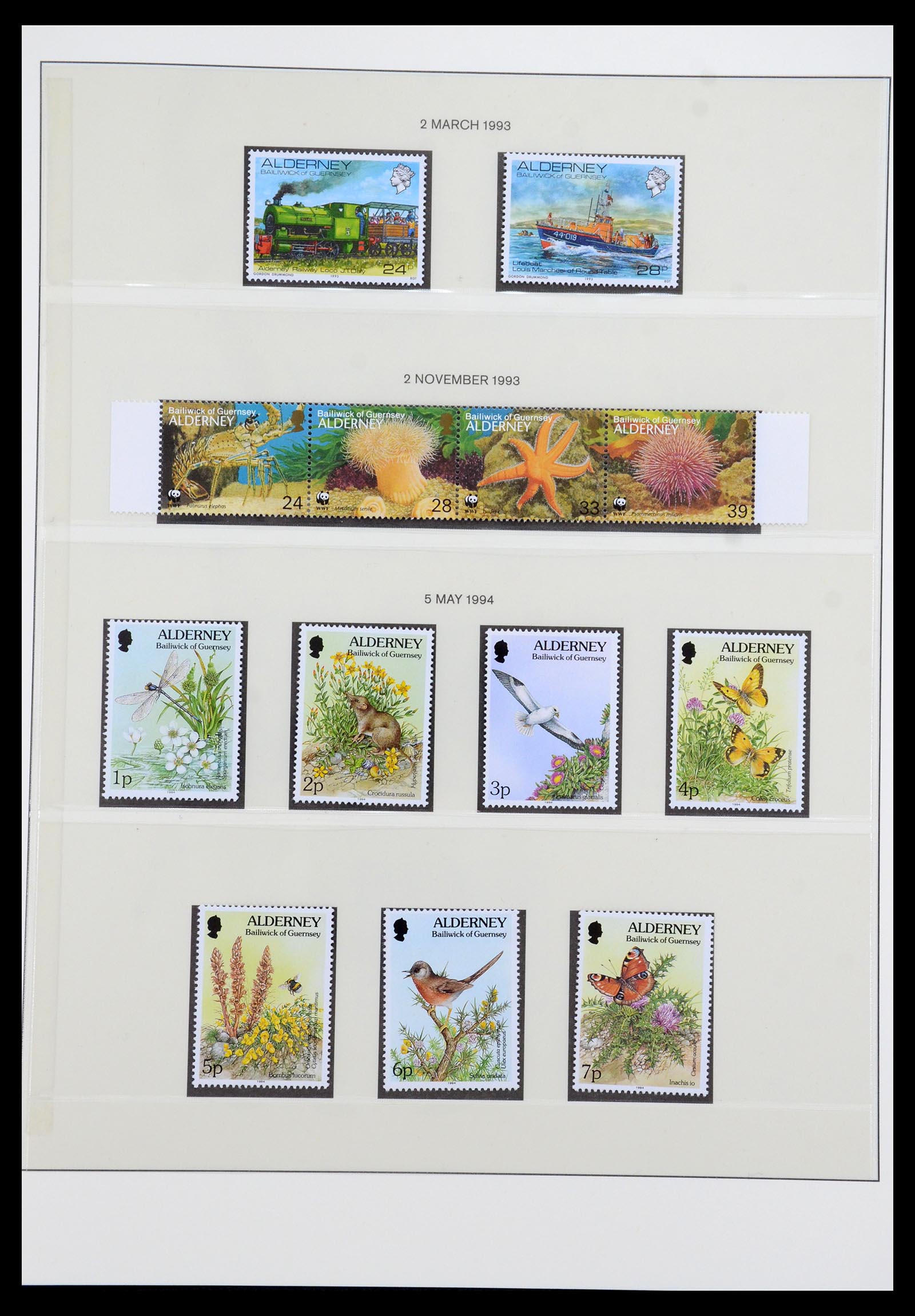 36001 006 - Postzegelverzameling 36001 Alderney 1983-2008.