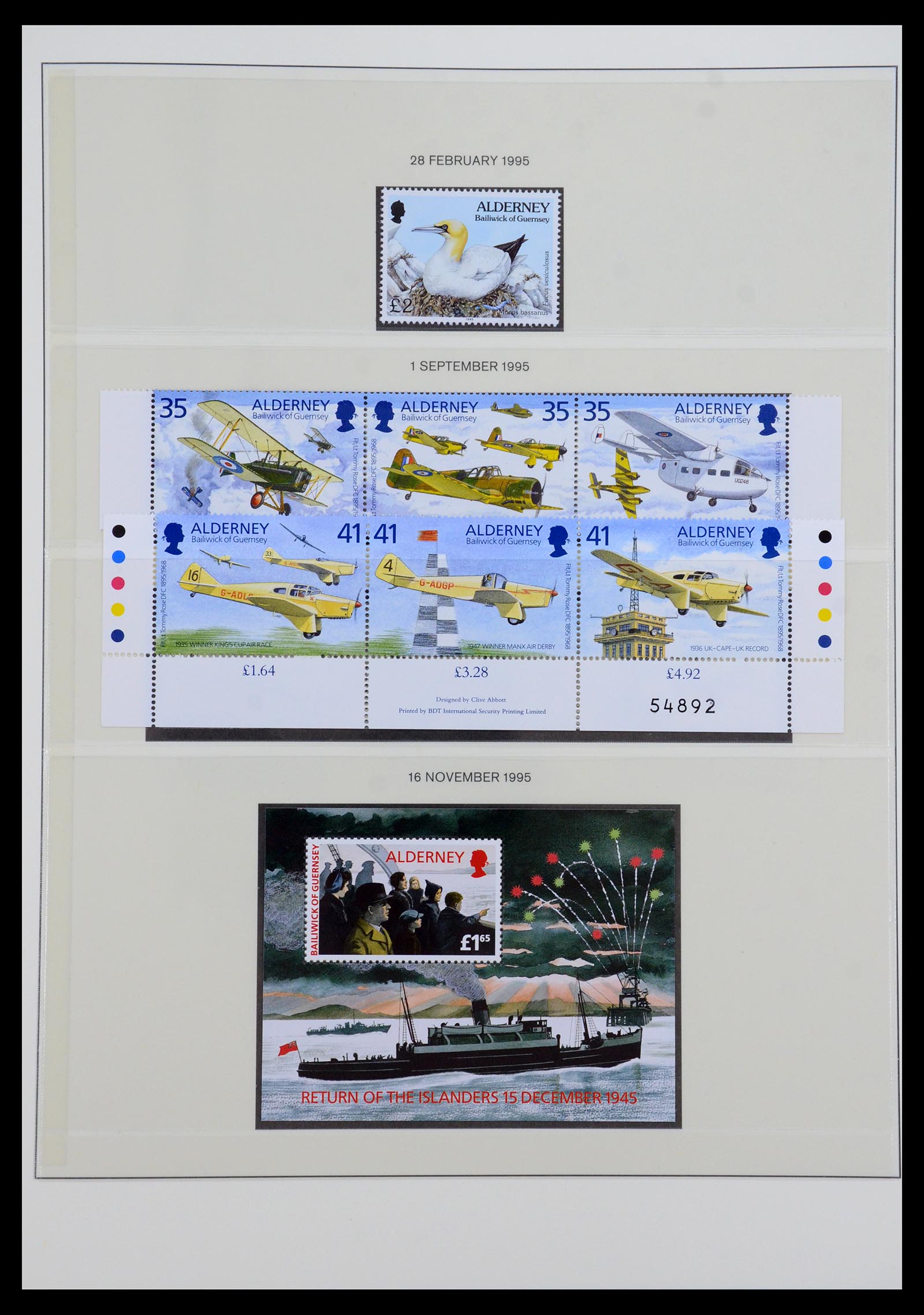 36001 009 - Postzegelverzameling 36001 Alderney 1983-2008.