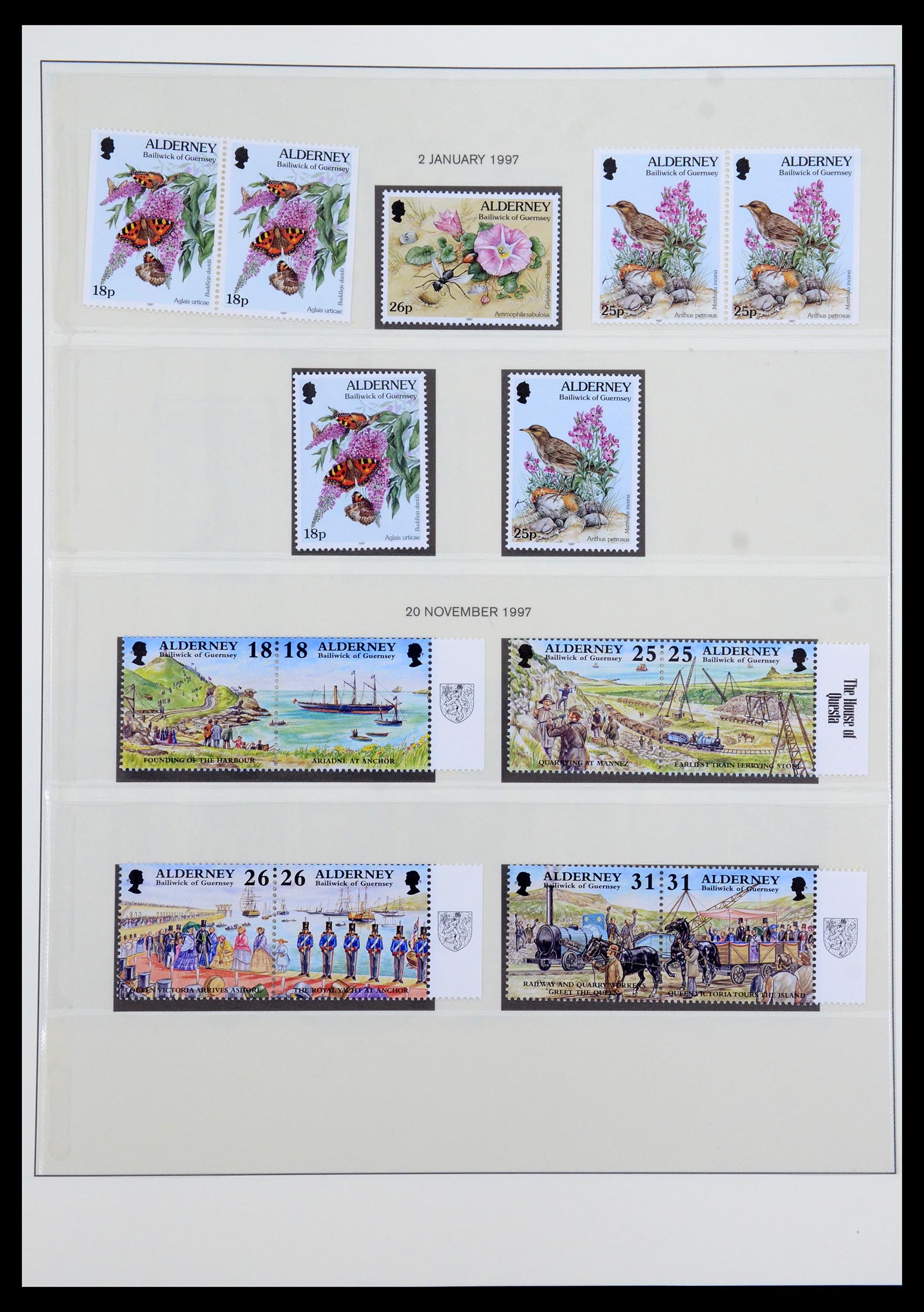 36001 012 - Postzegelverzameling 36001 Alderney 1983-2008.