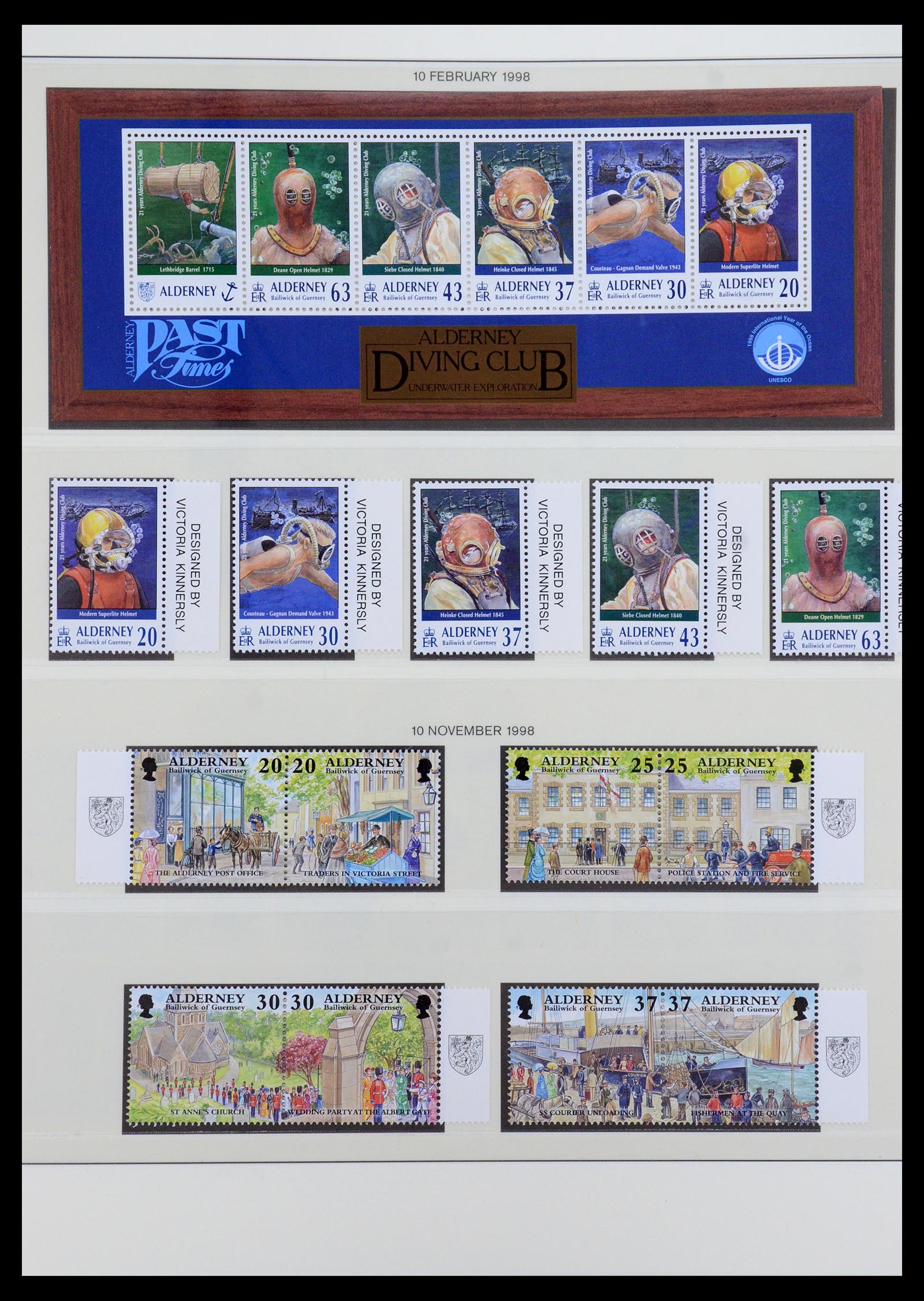 36001 014 - Stamp collection 36001 Alderney 1983-2008.