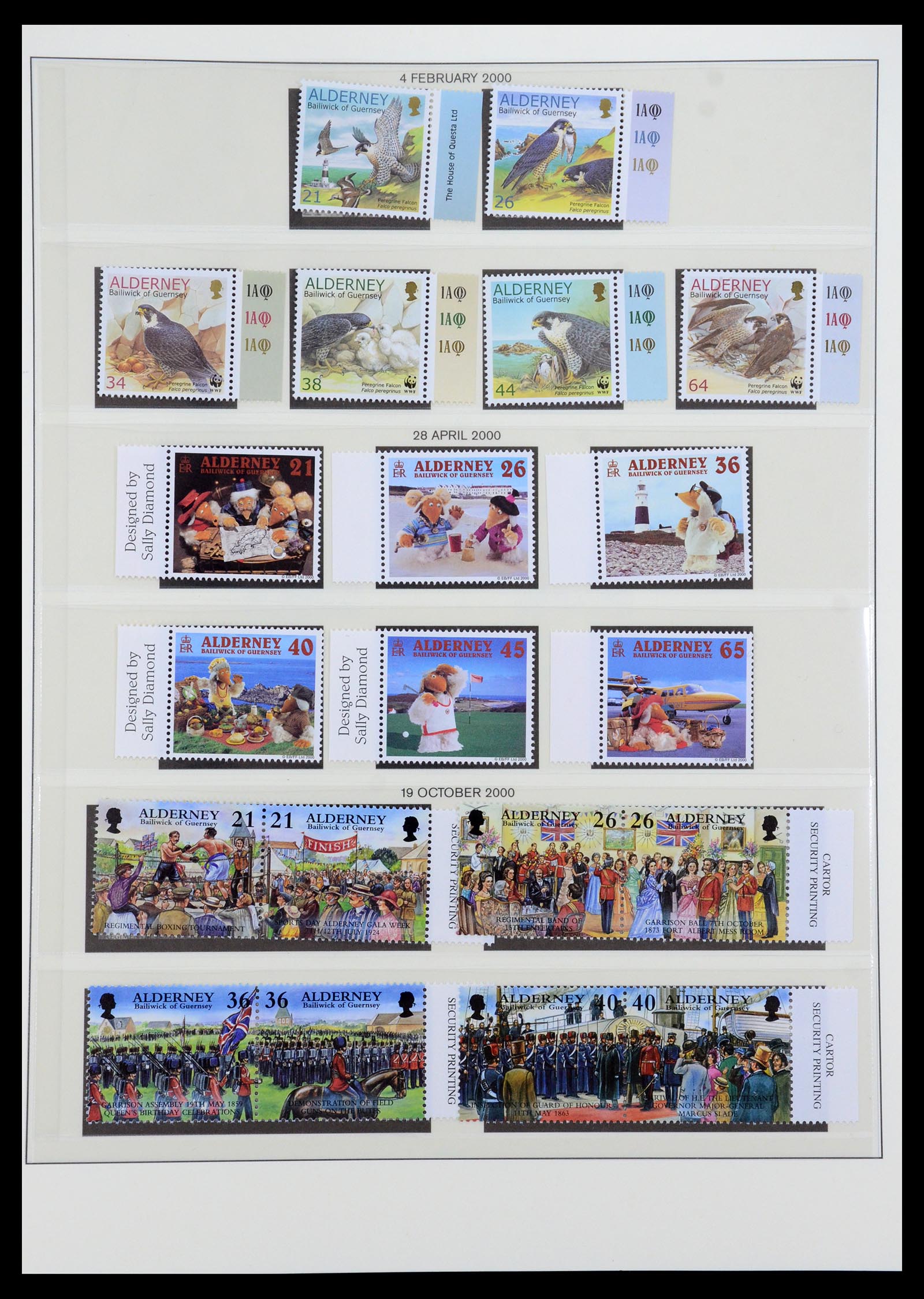 36001 017 - Postzegelverzameling 36001 Alderney 1983-2008.