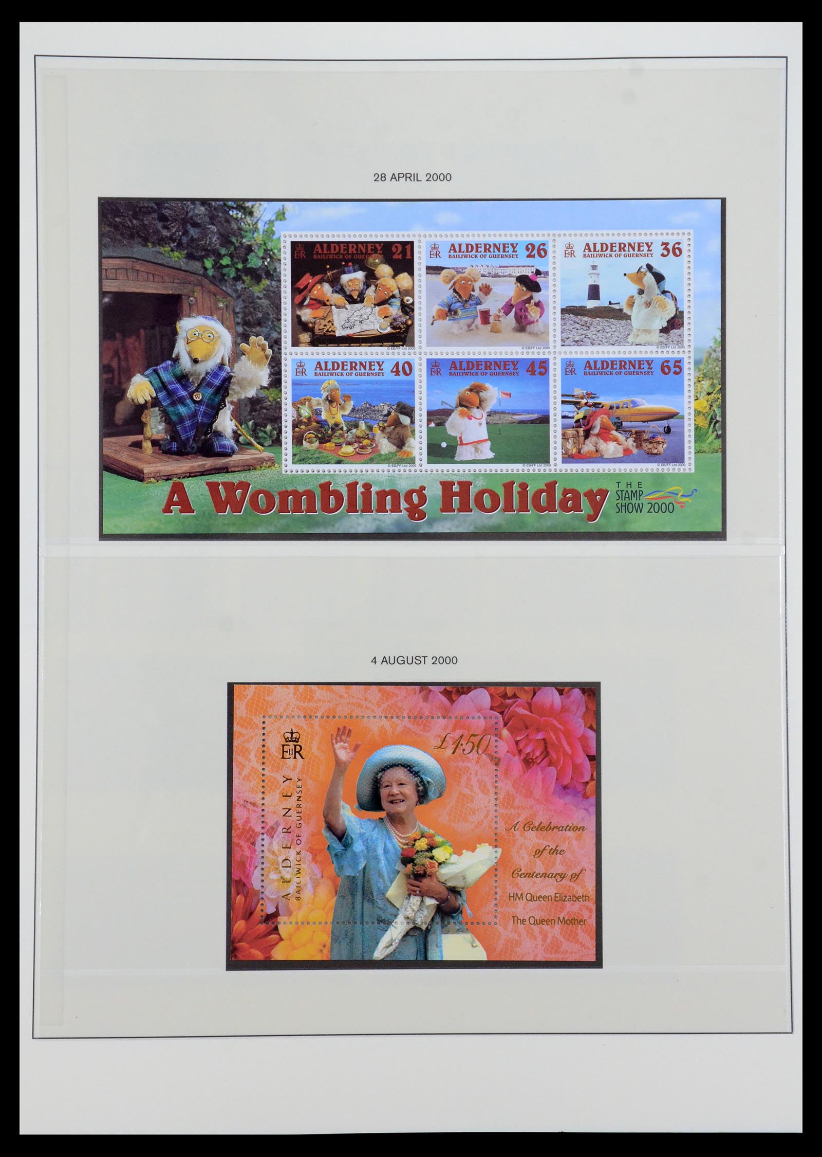 36001 019 - Postzegelverzameling 36001 Alderney 1983-2008.