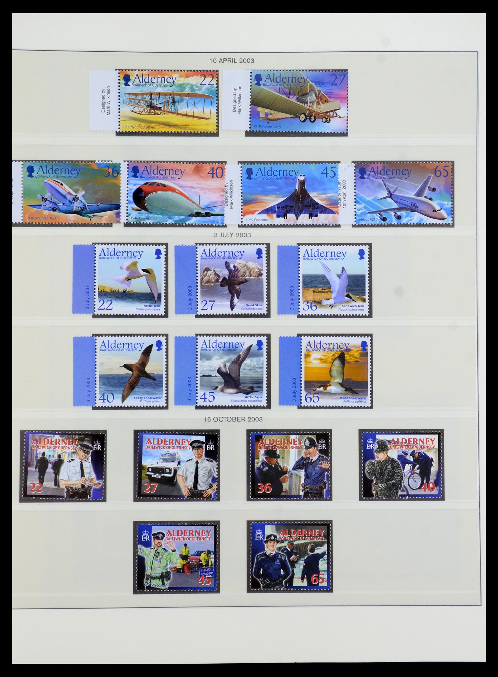 36001 025 - Postzegelverzameling 36001 Alderney 1983-2008.