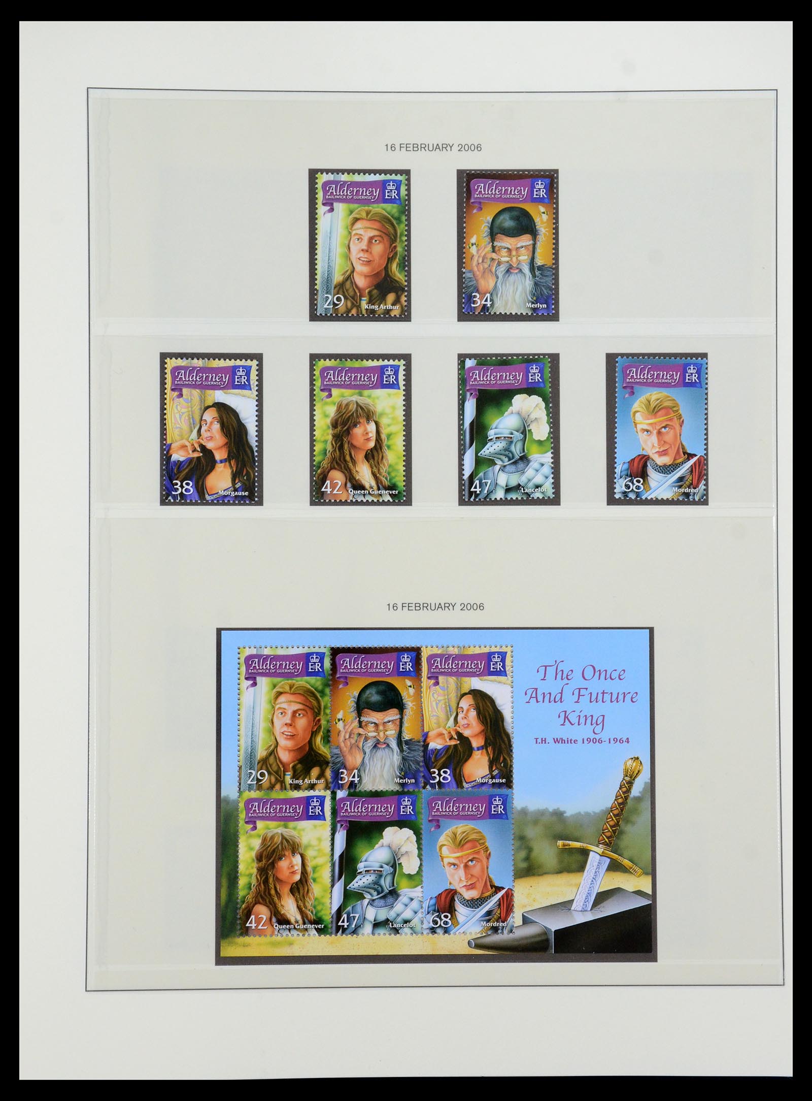 36001 031 - Postzegelverzameling 36001 Alderney 1983-2008.