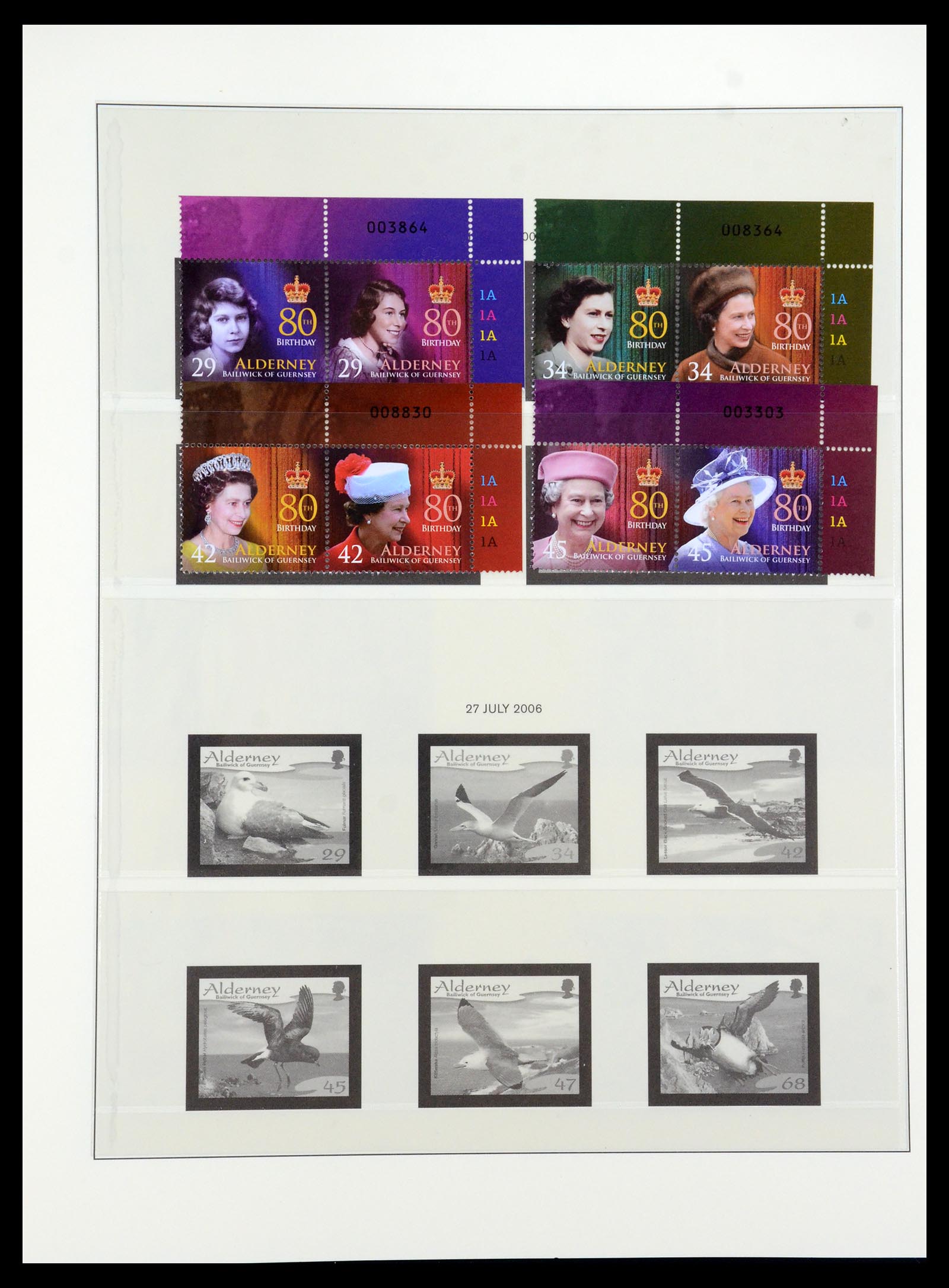 36001 032 - Postzegelverzameling 36001 Alderney 1983-2008.