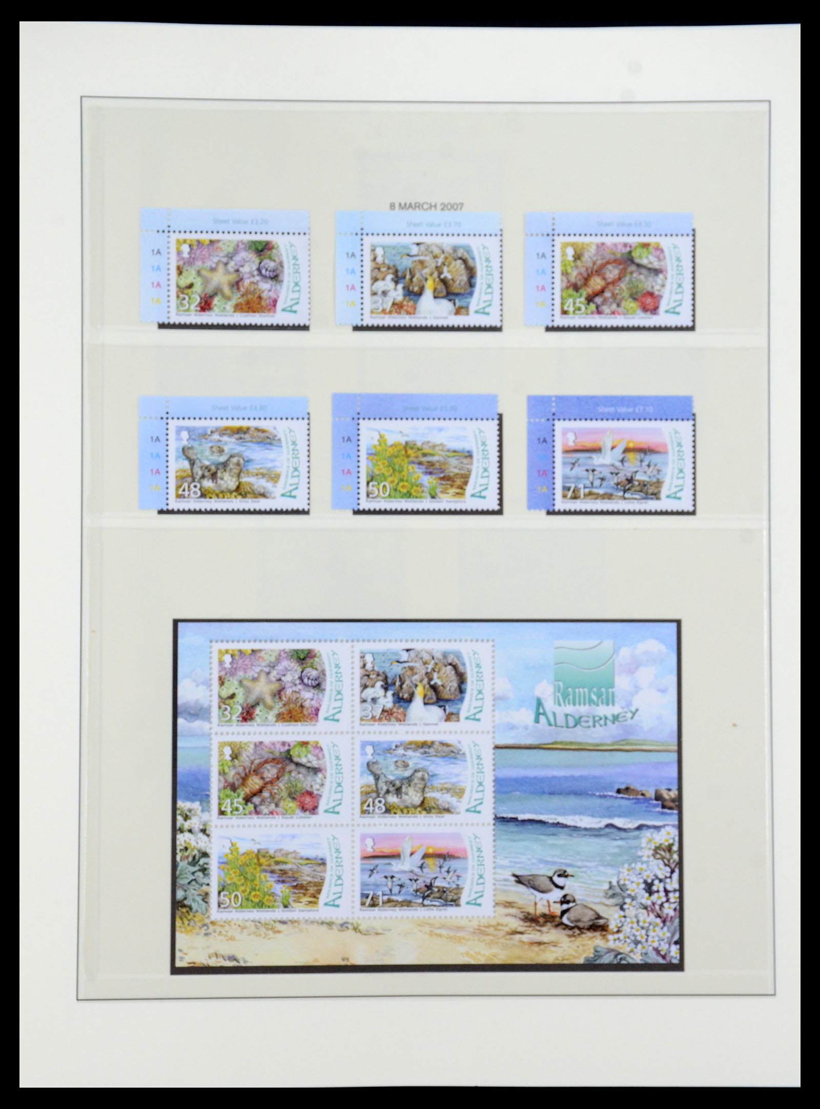 36001 035 - Postzegelverzameling 36001 Alderney 1983-2008.