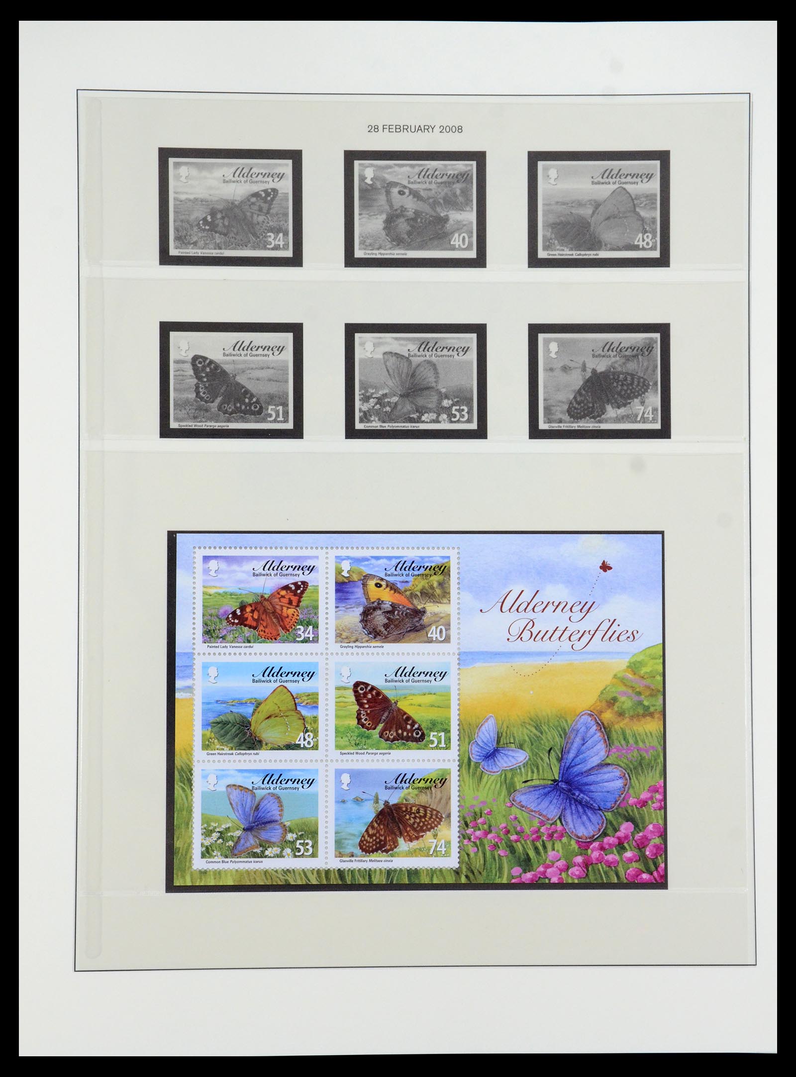 36001 038 - Postzegelverzameling 36001 Alderney 1983-2008.