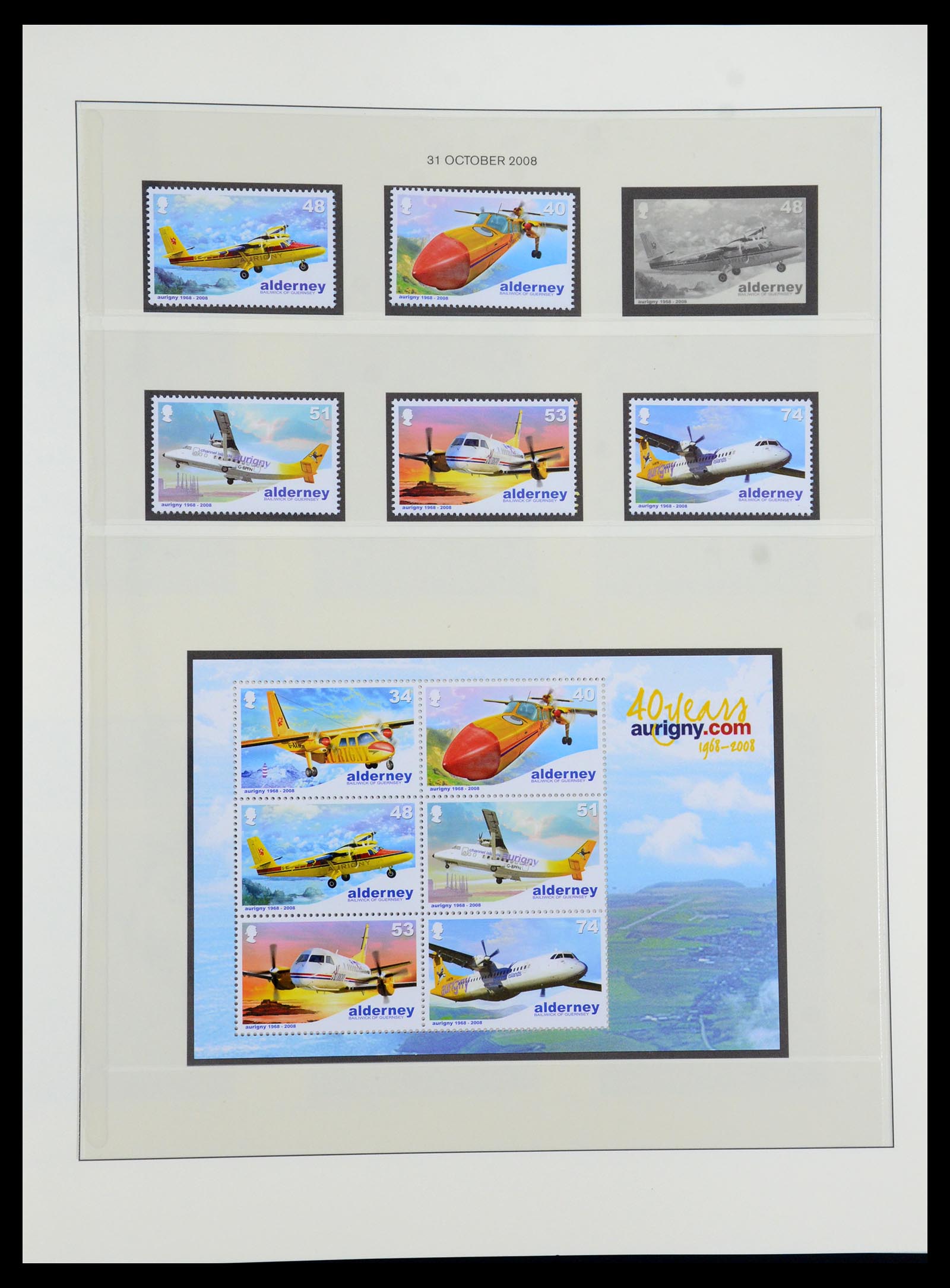 36001 041 - Postzegelverzameling 36001 Alderney 1983-2008.
