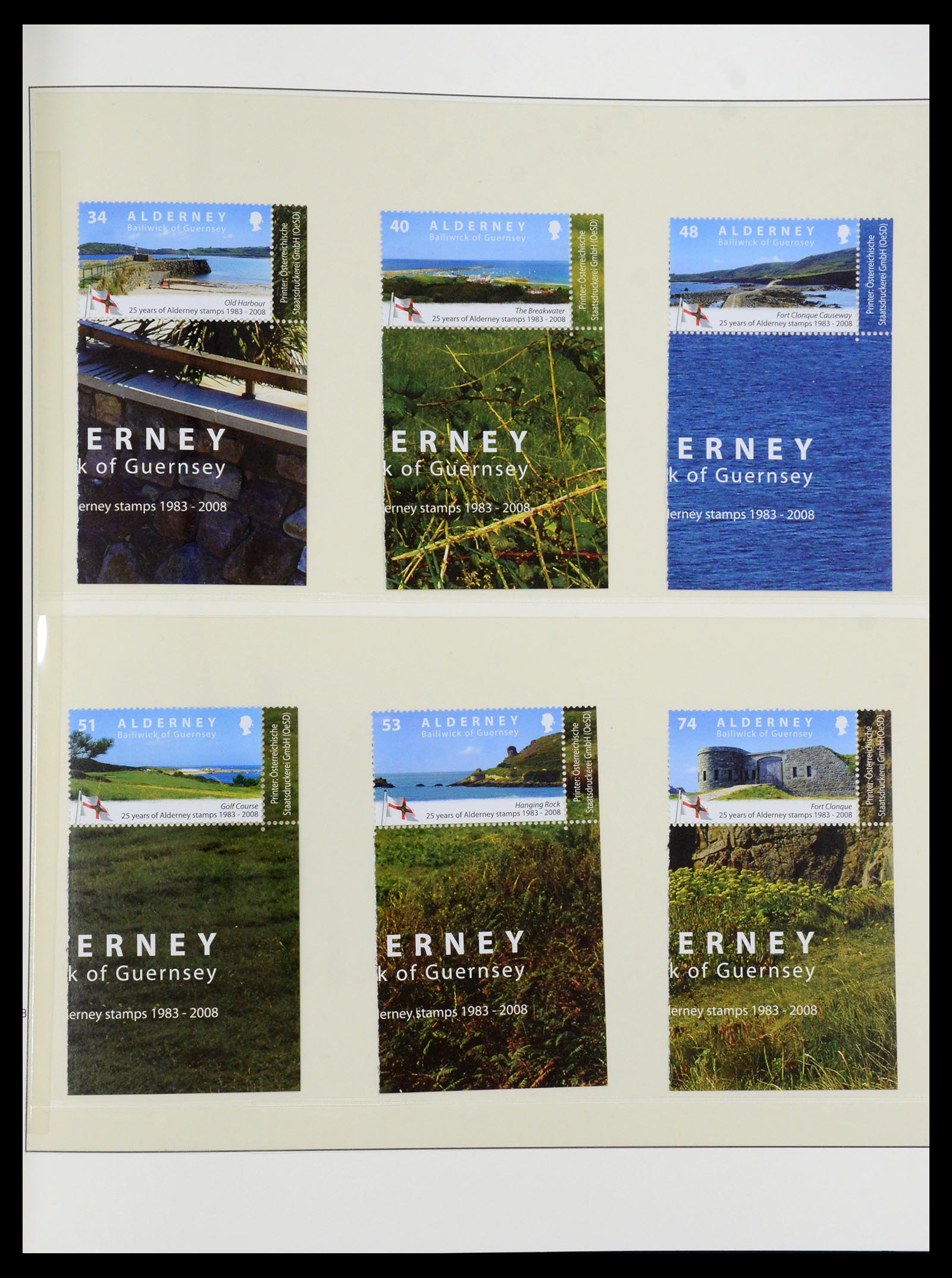 36001 042 - Postzegelverzameling 36001 Alderney 1983-2008.