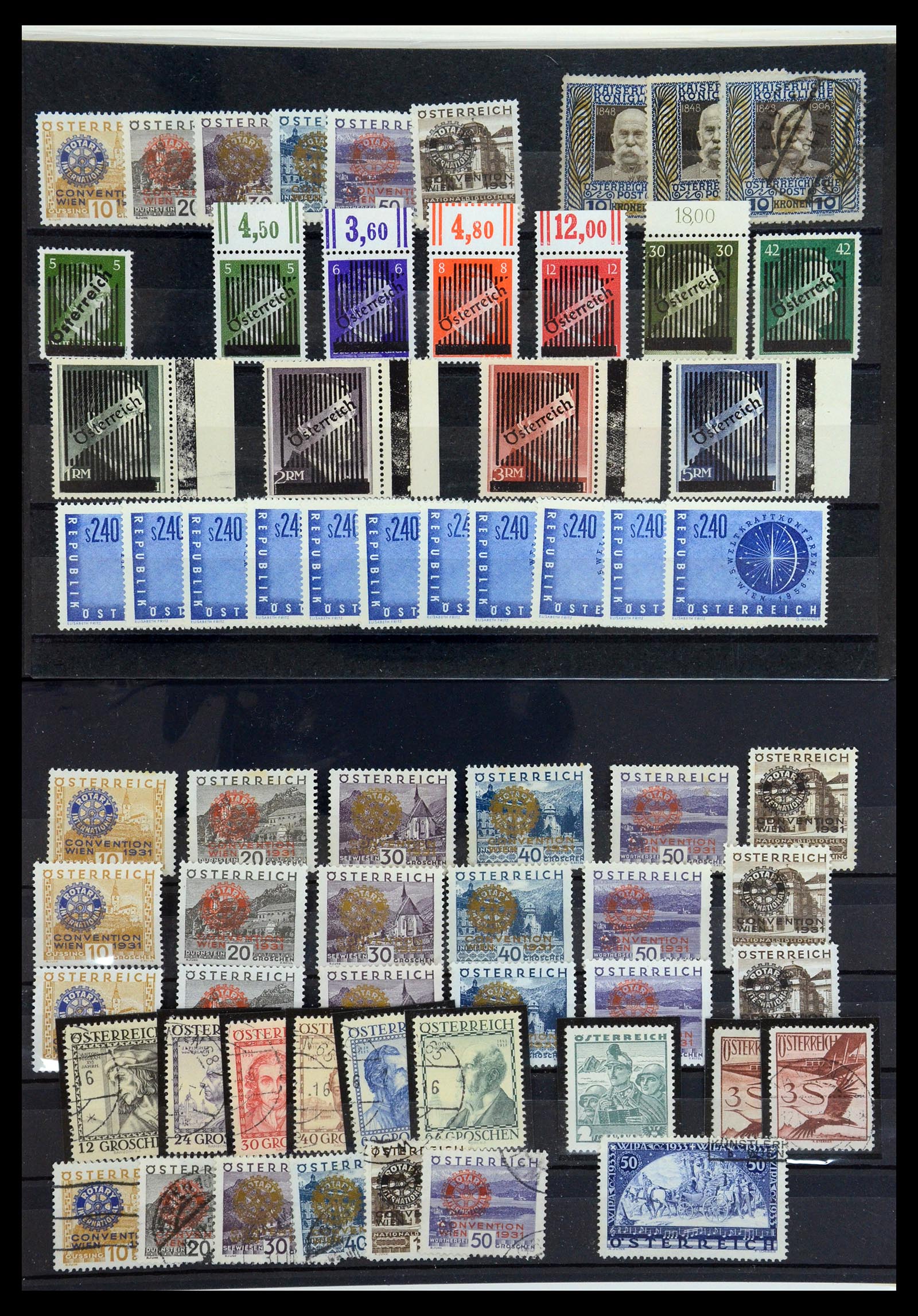 36002 001 - Postzegelverzameling 36002 Oostenrijk en gebieden 1858-1958.