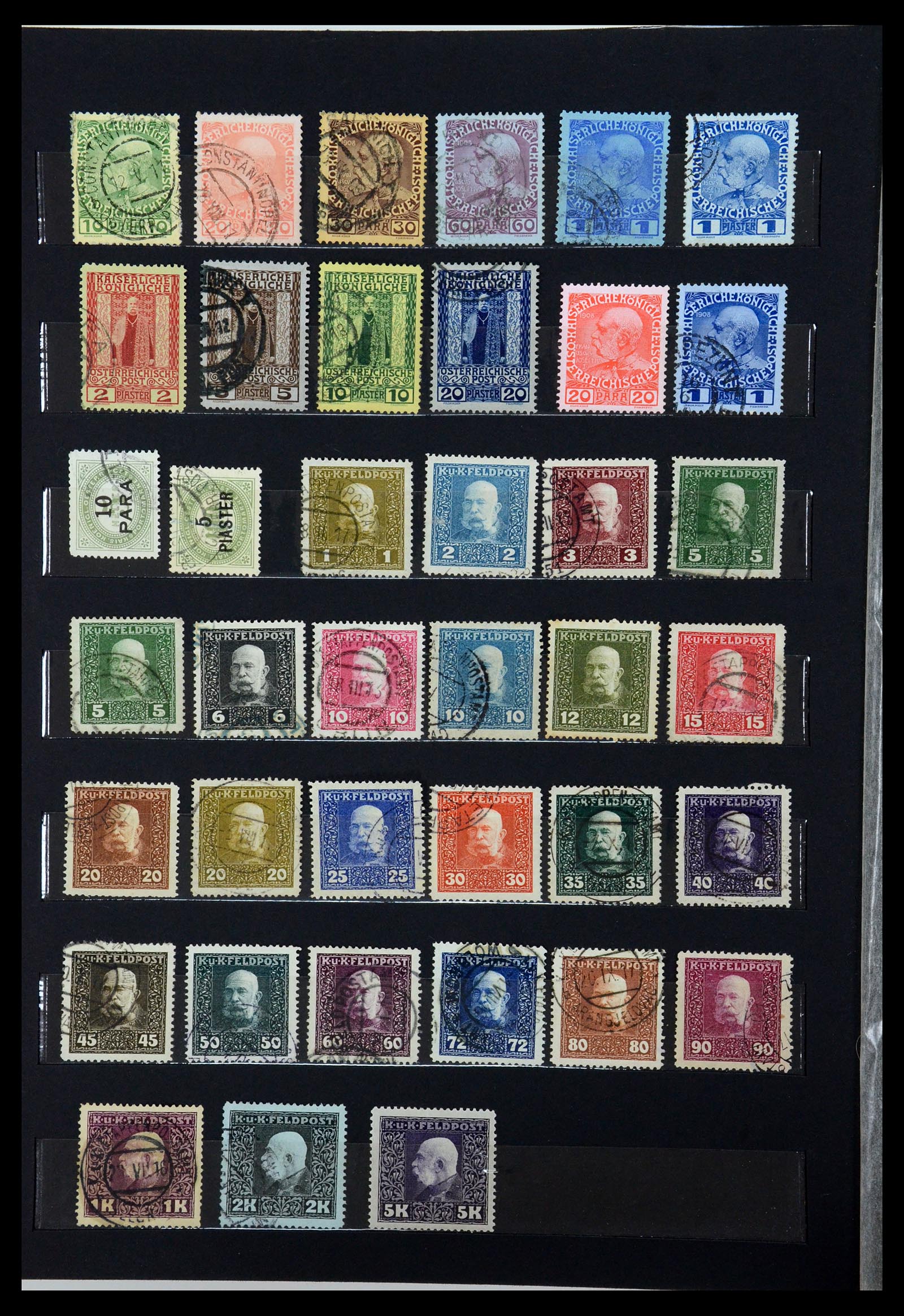 36002 010 - Postzegelverzameling 36002 Oostenrijk en gebieden 1858-1958.