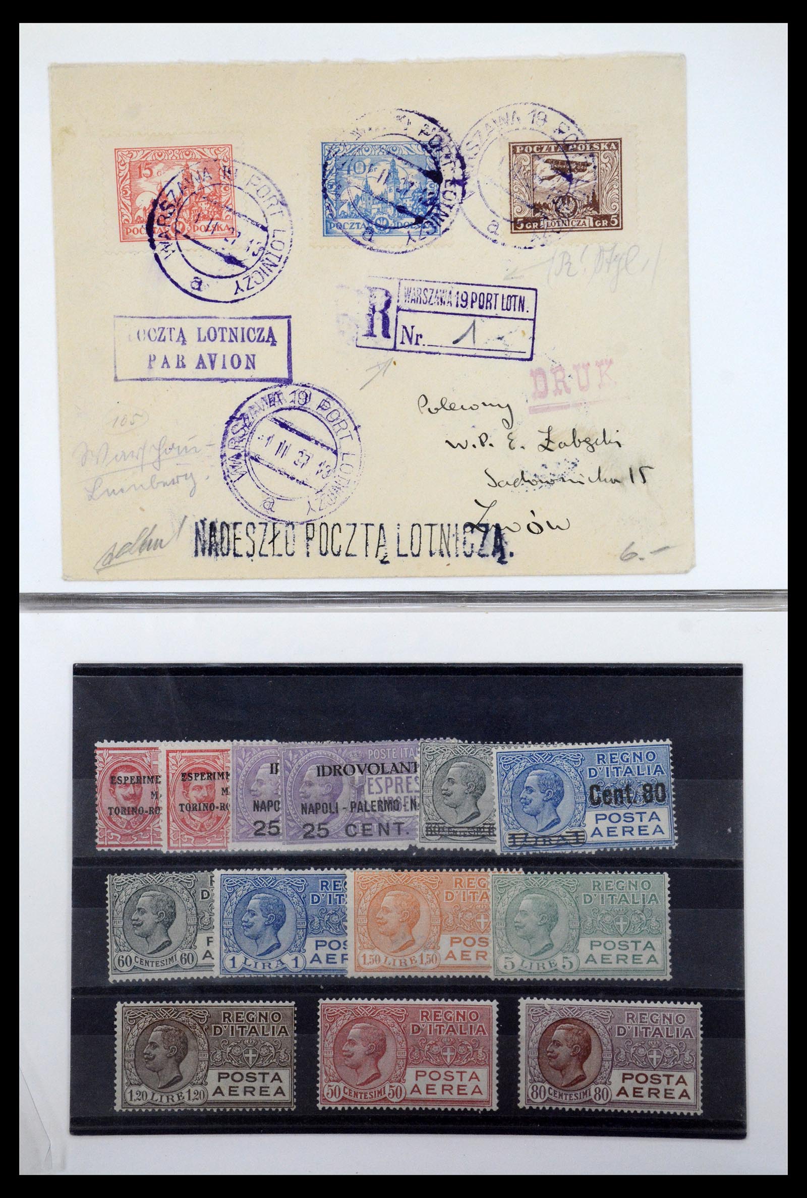 36009 001 - Postzegelverzameling 36009 Luchtpost zegels en brieven 1920-1940.