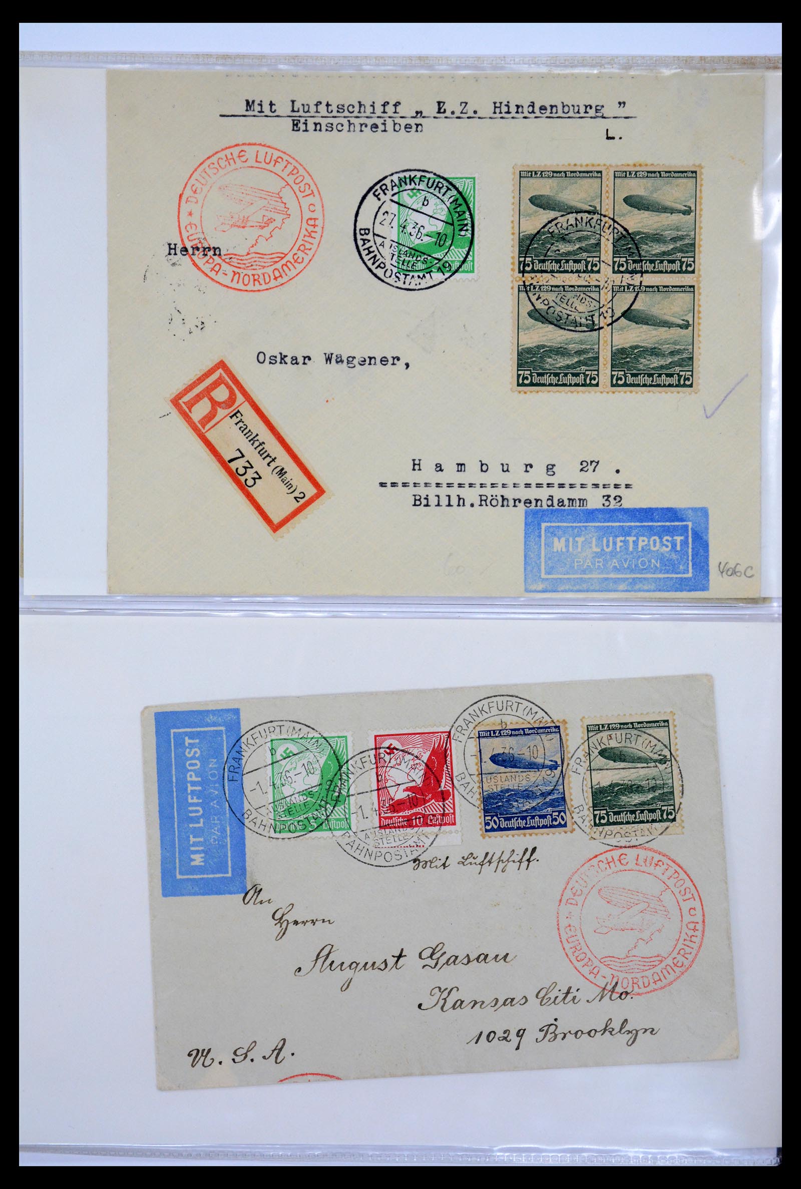 36009 004 - Stamp collection 36009 Airmail stamps and covers 1920-1940.