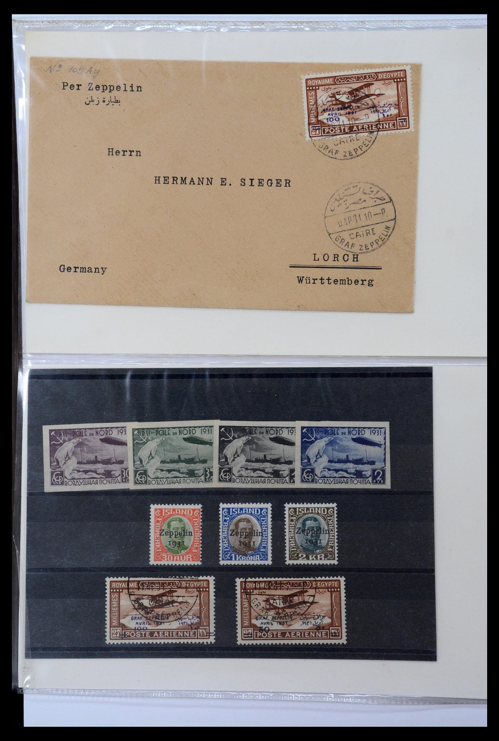 36009 023 - Postzegelverzameling 36009 Luchtpost zegels en brieven 1920-1940.