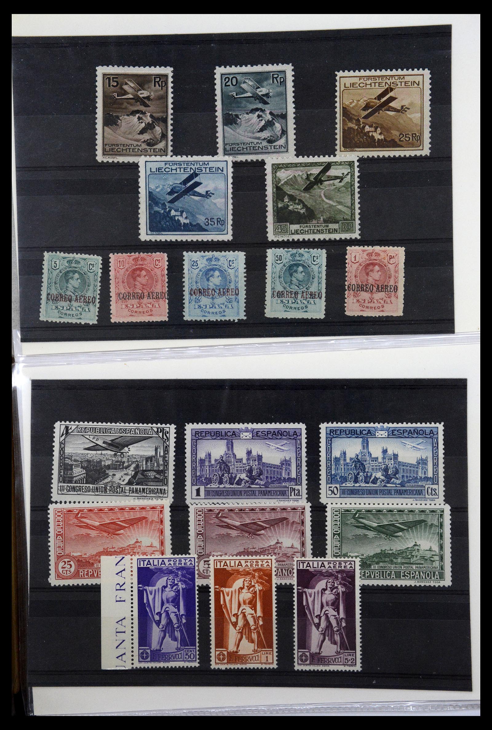 36009 027 - Postzegelverzameling 36009 Luchtpost zegels en brieven 1920-1940.