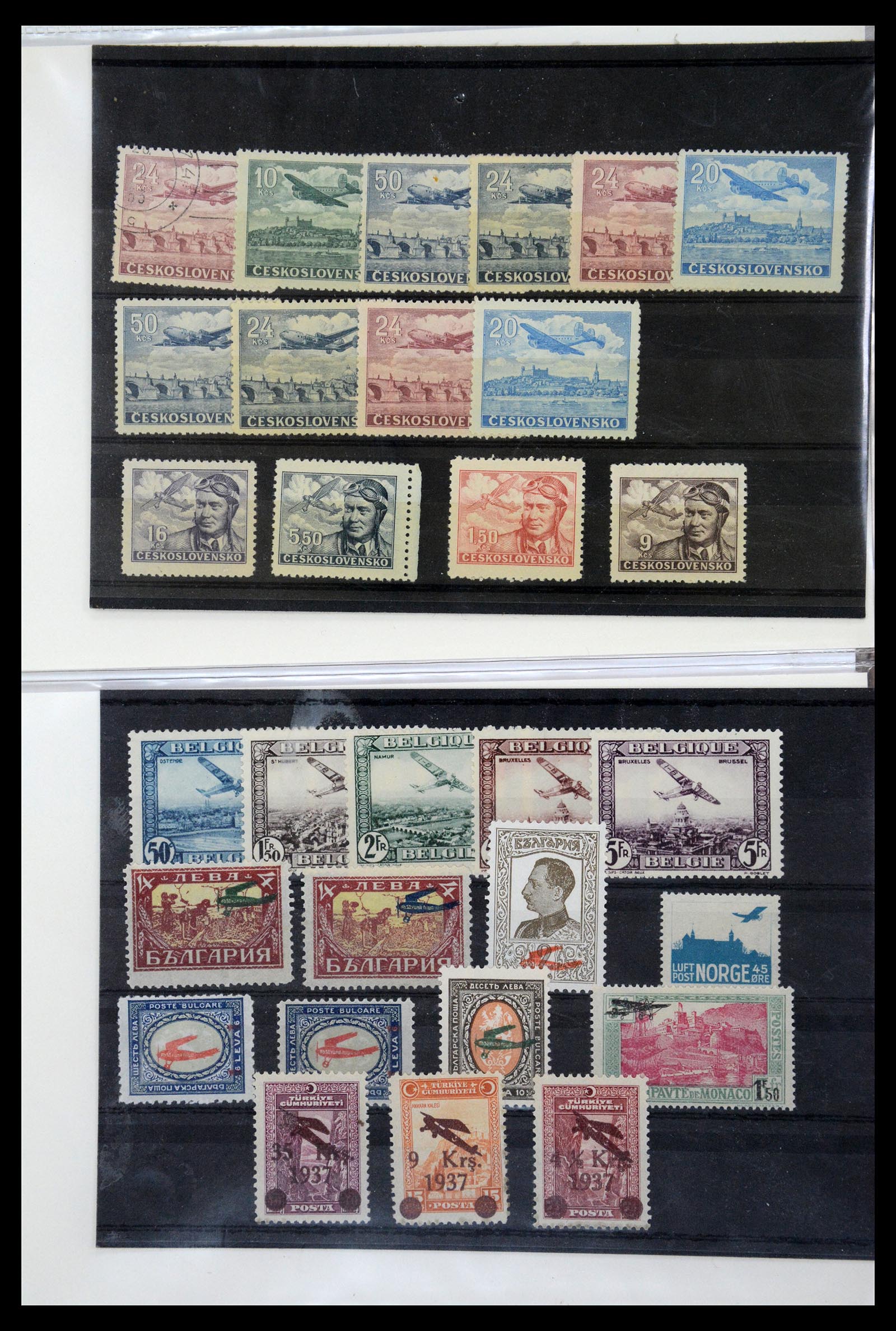 36009 030 - Postzegelverzameling 36009 Luchtpost zegels en brieven 1920-1940.