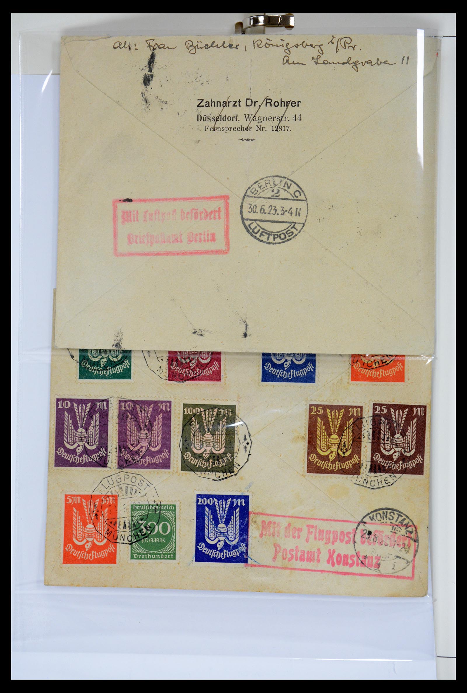36009 048 - Postzegelverzameling 36009 Luchtpost zegels en brieven 1920-1940.