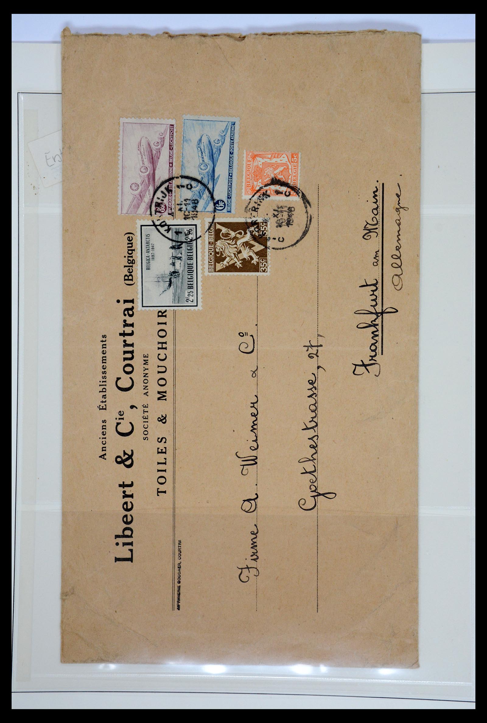 36009 050 - Postzegelverzameling 36009 Luchtpost zegels en brieven 1920-1940.