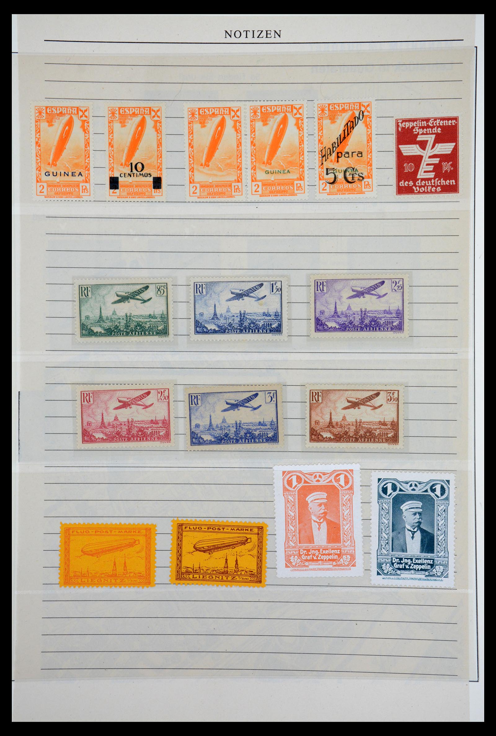 36009 054 - Postzegelverzameling 36009 Luchtpost zegels en brieven 1920-1940.