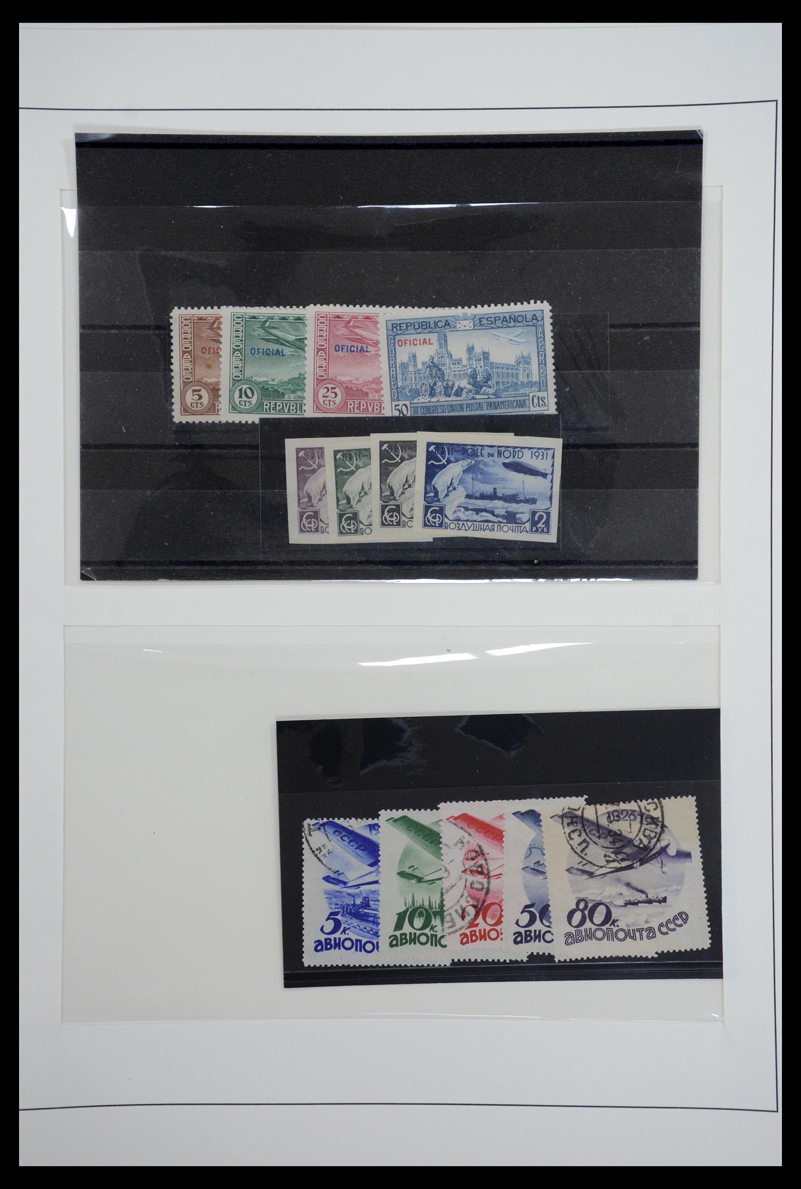 36009 068 - Postzegelverzameling 36009 Luchtpost zegels en brieven 1920-1940.