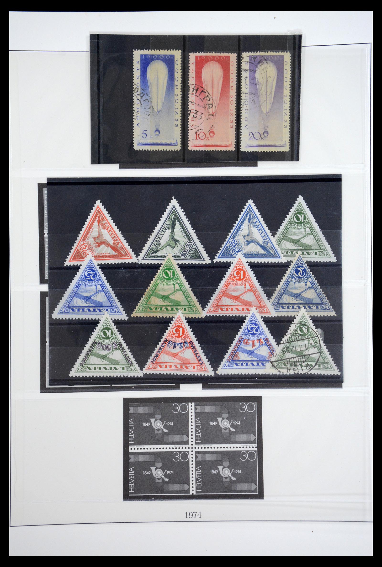 36009 071 - Postzegelverzameling 36009 Luchtpost zegels en brieven 1920-1940.