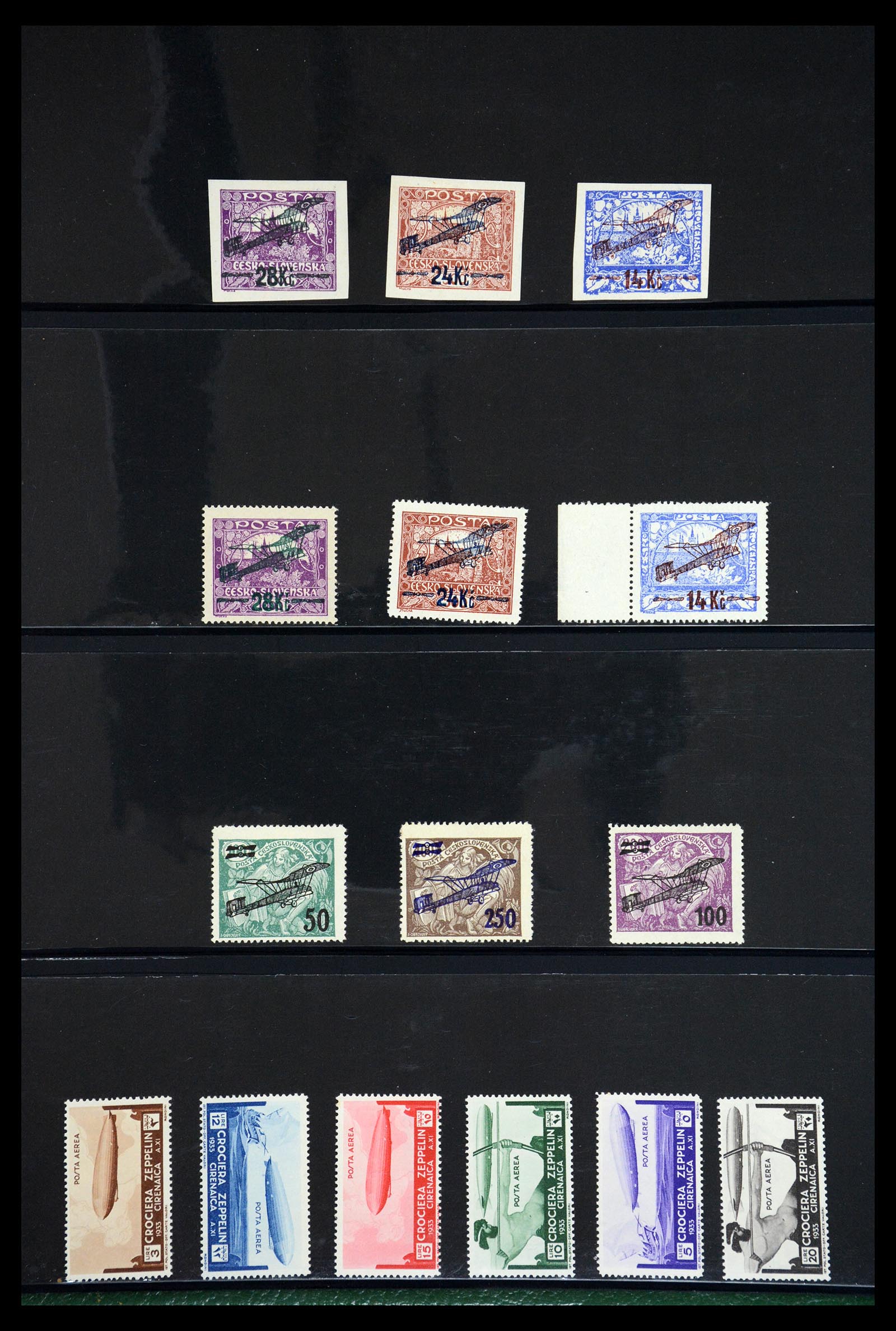 36009 072 - Postzegelverzameling 36009 Luchtpost zegels en brieven 1920-1940.