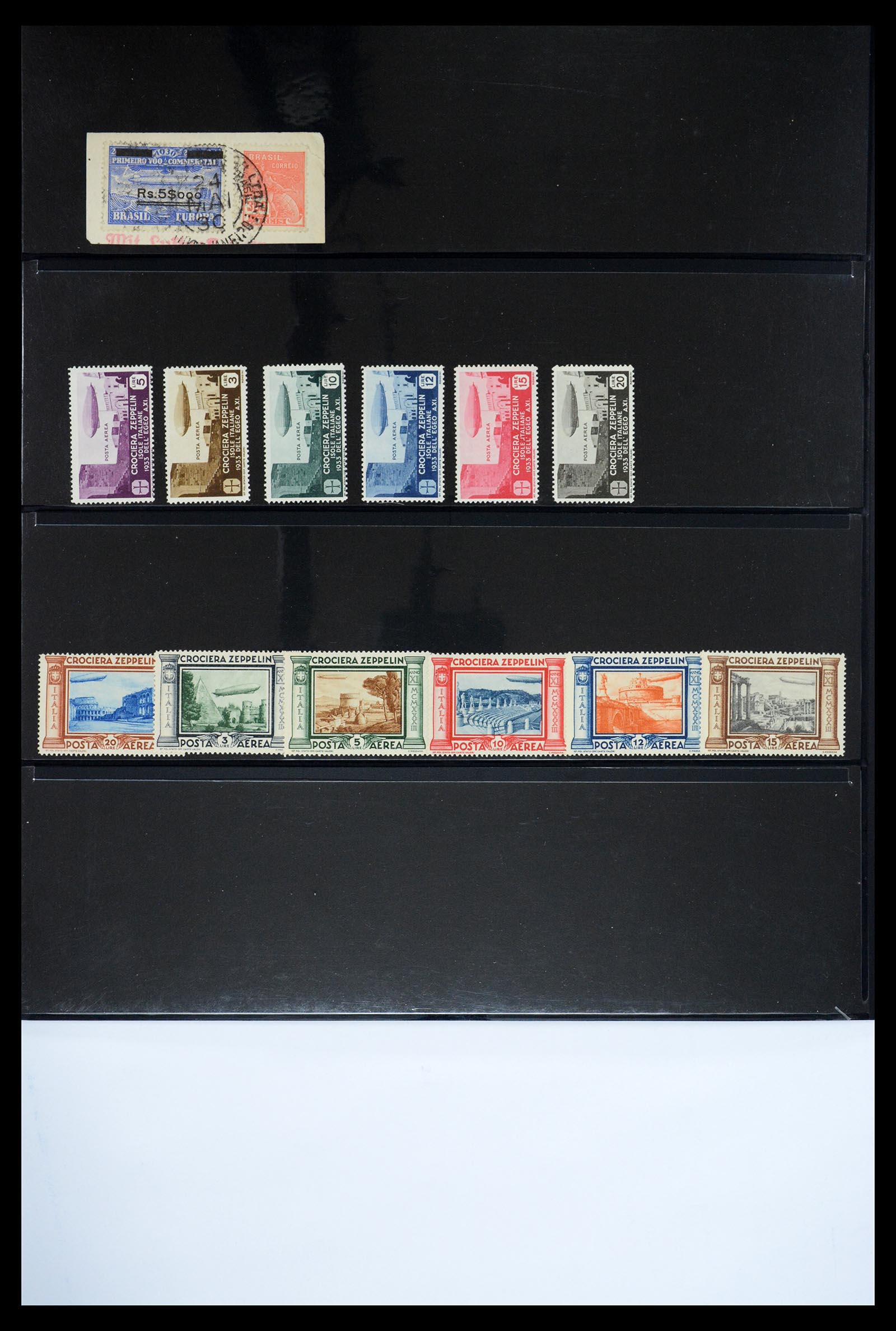 36009 073 - Postzegelverzameling 36009 Luchtpost zegels en brieven 1920-1940.