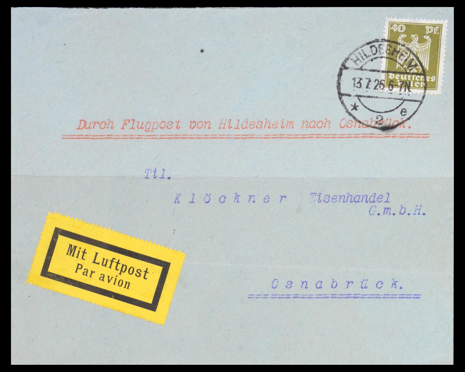 36009 080 - Postzegelverzameling 36009 Luchtpost zegels en brieven 1920-1940.