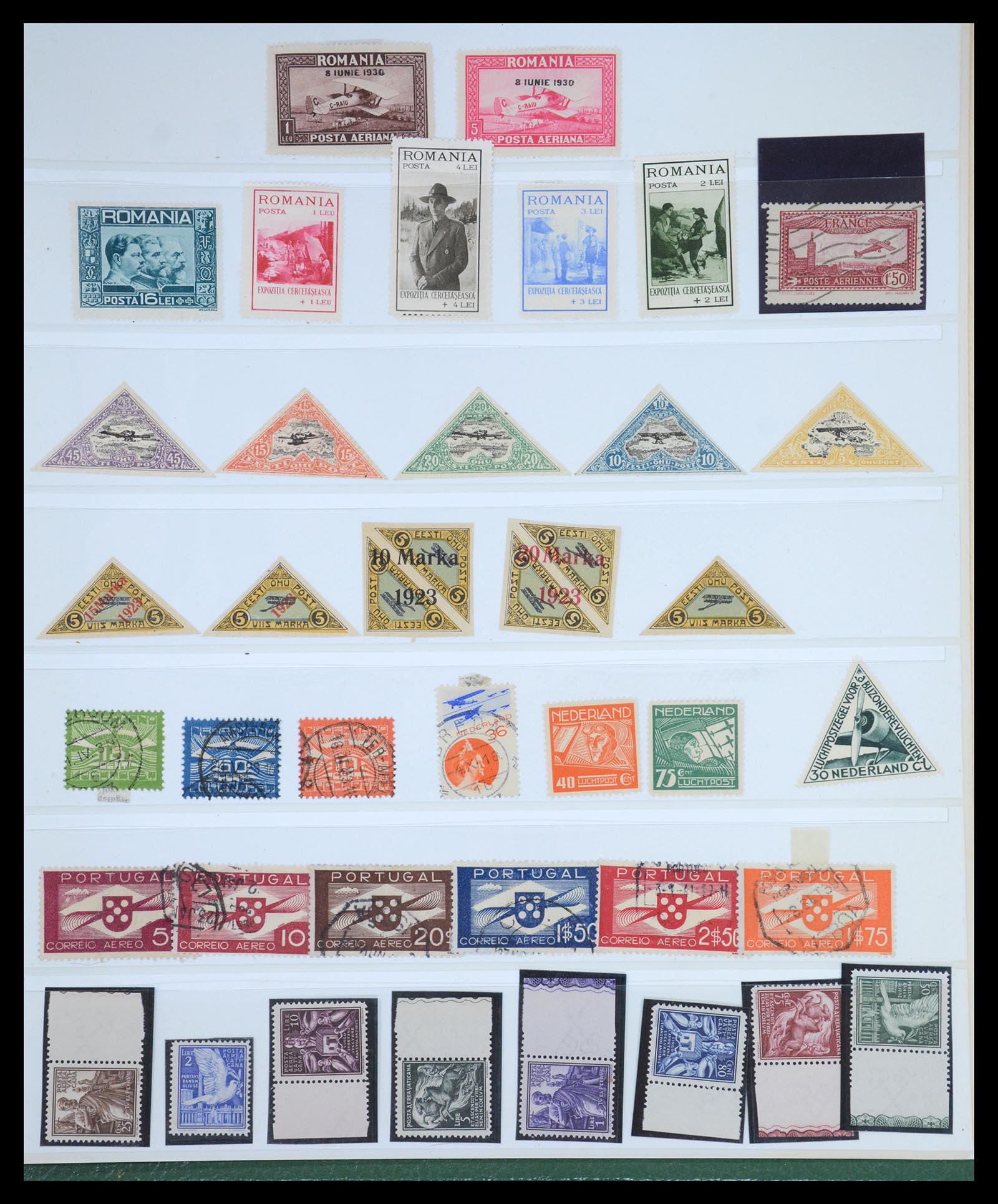 36009 083 - Postzegelverzameling 36009 Luchtpost zegels en brieven 1920-1940.