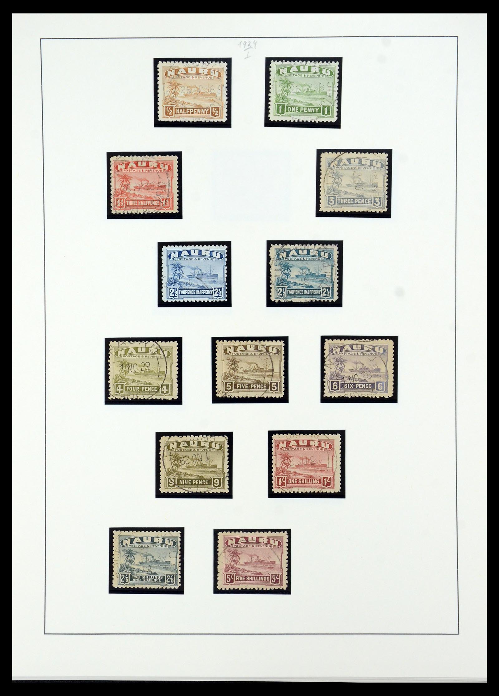 36013 004 - Stamp collection 36013 Nauru 1916-1987.