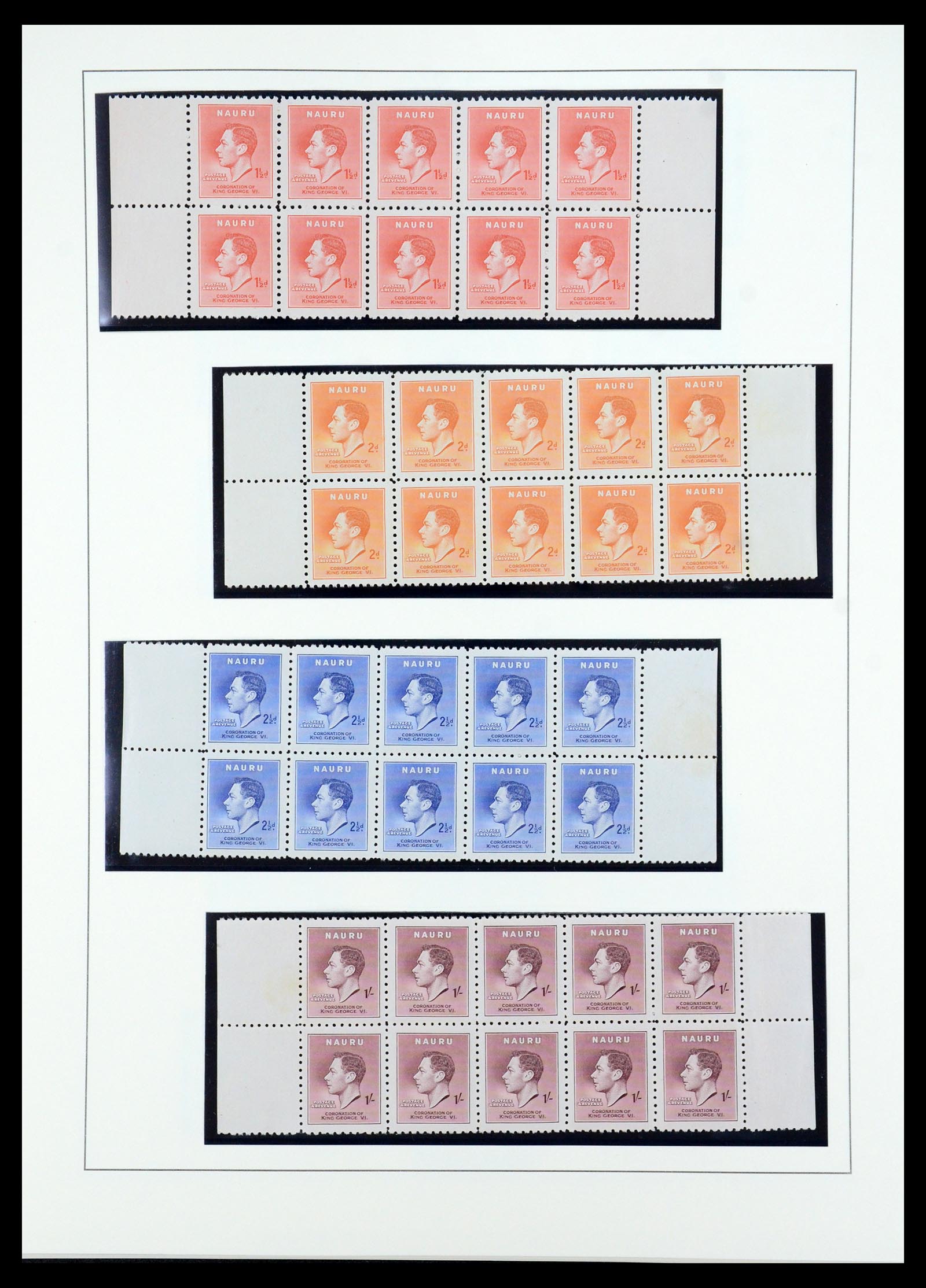 36013 007 - Stamp collection 36013 Nauru 1916-1987.