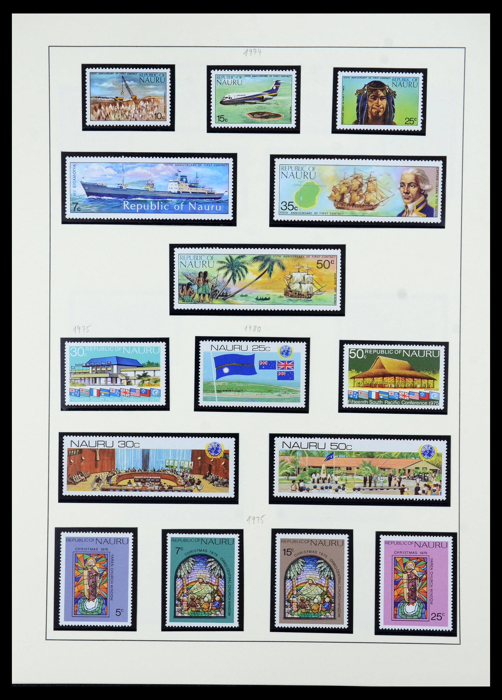 36013 014 - Stamp collection 36013 Nauru 1916-1987.
