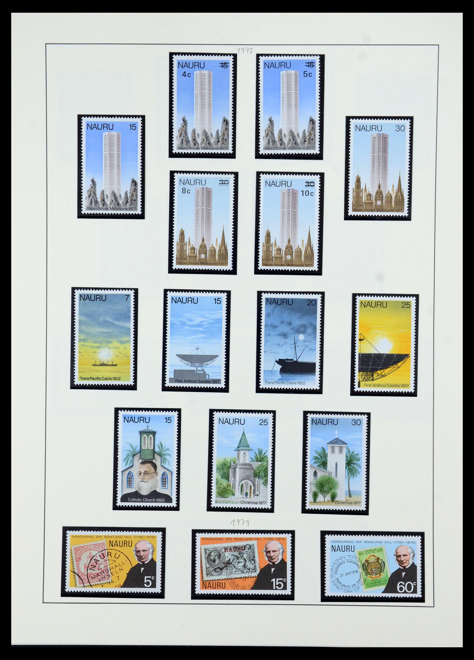 36013 016 - Postzegelverzameling 36013 Nauru 1916-1987.