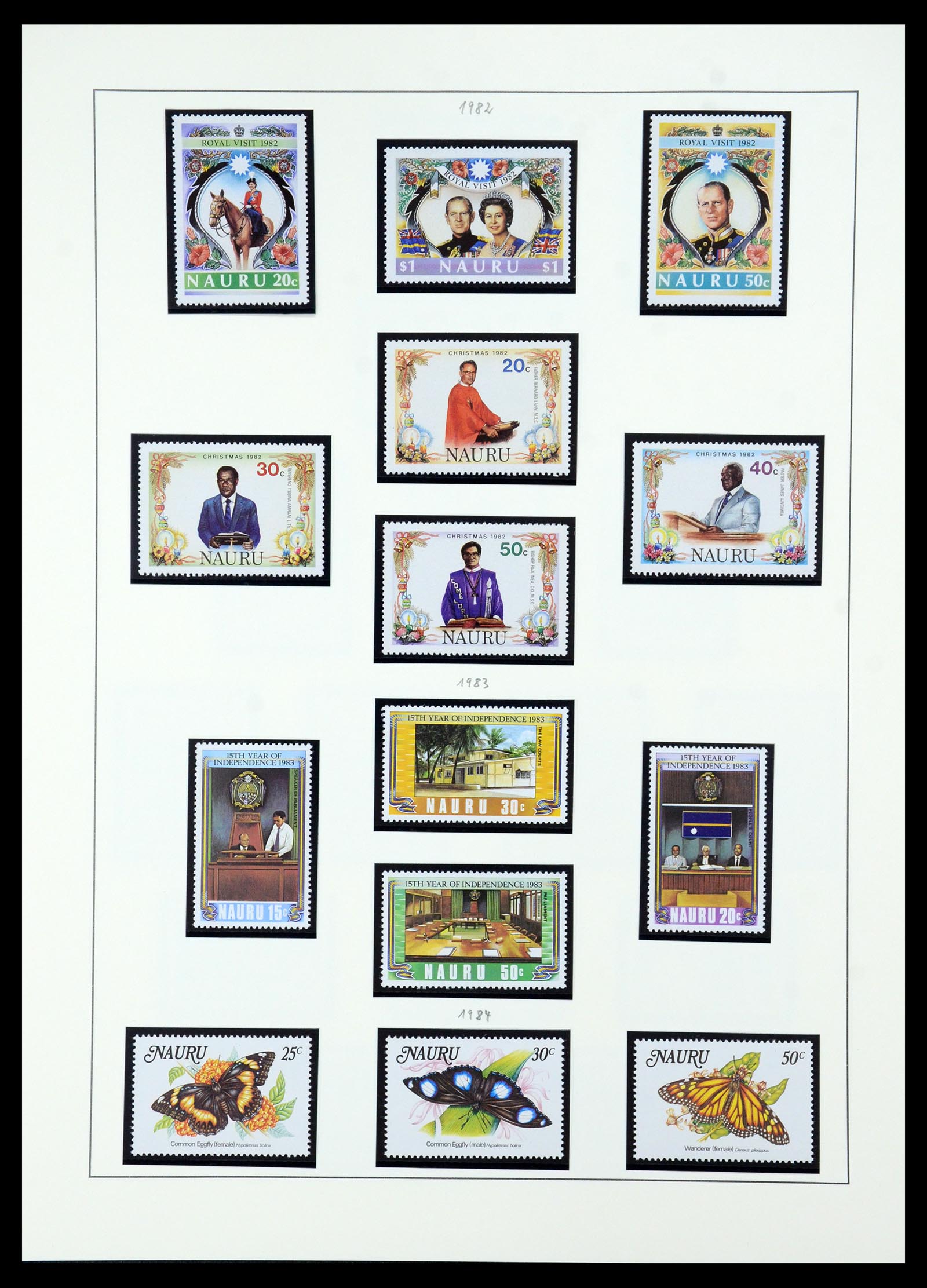 36013 026 - Postzegelverzameling 36013 Nauru 1916-1987.