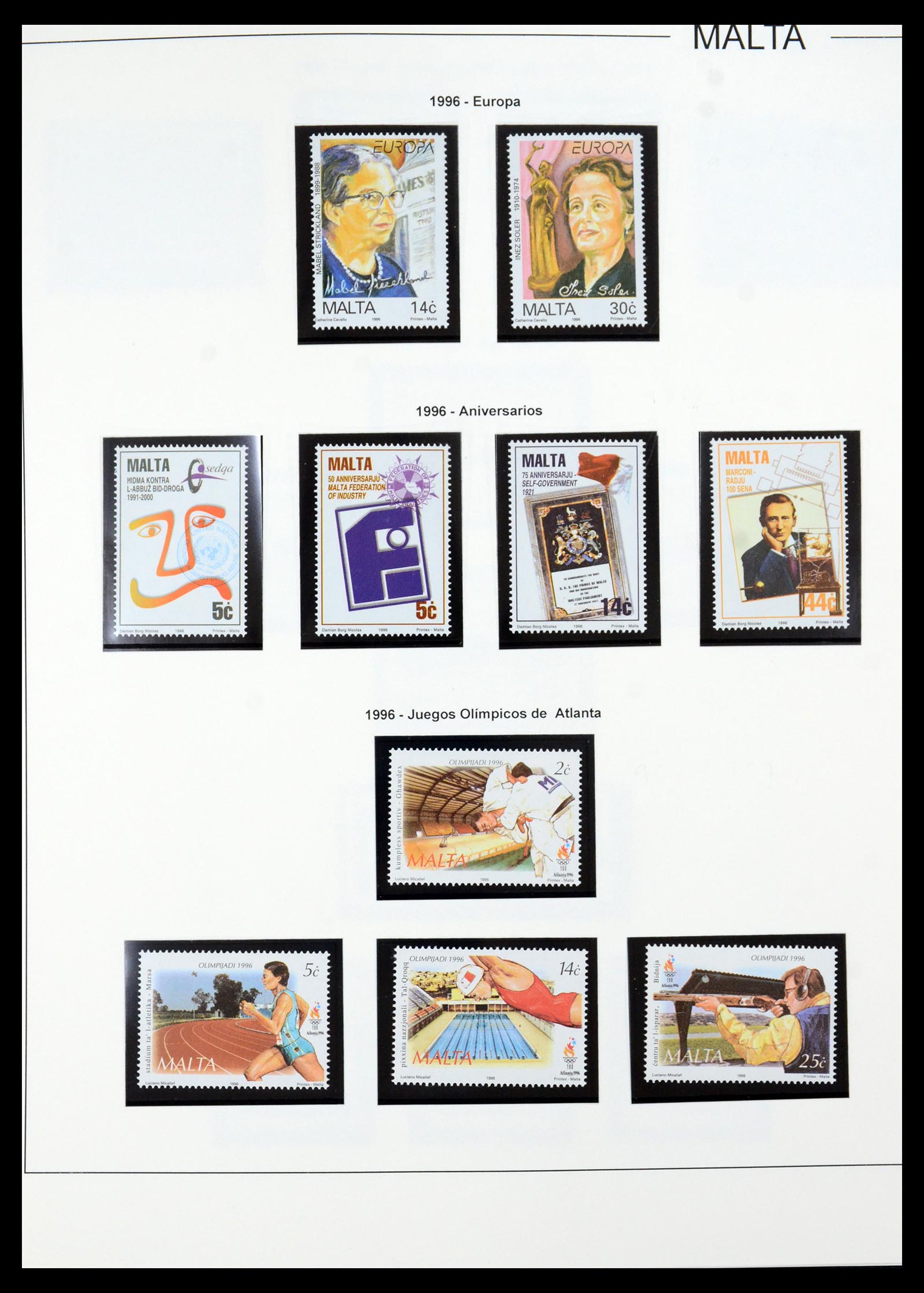 36024 090 - Stamp collection 36024 Malta 1937-2007.