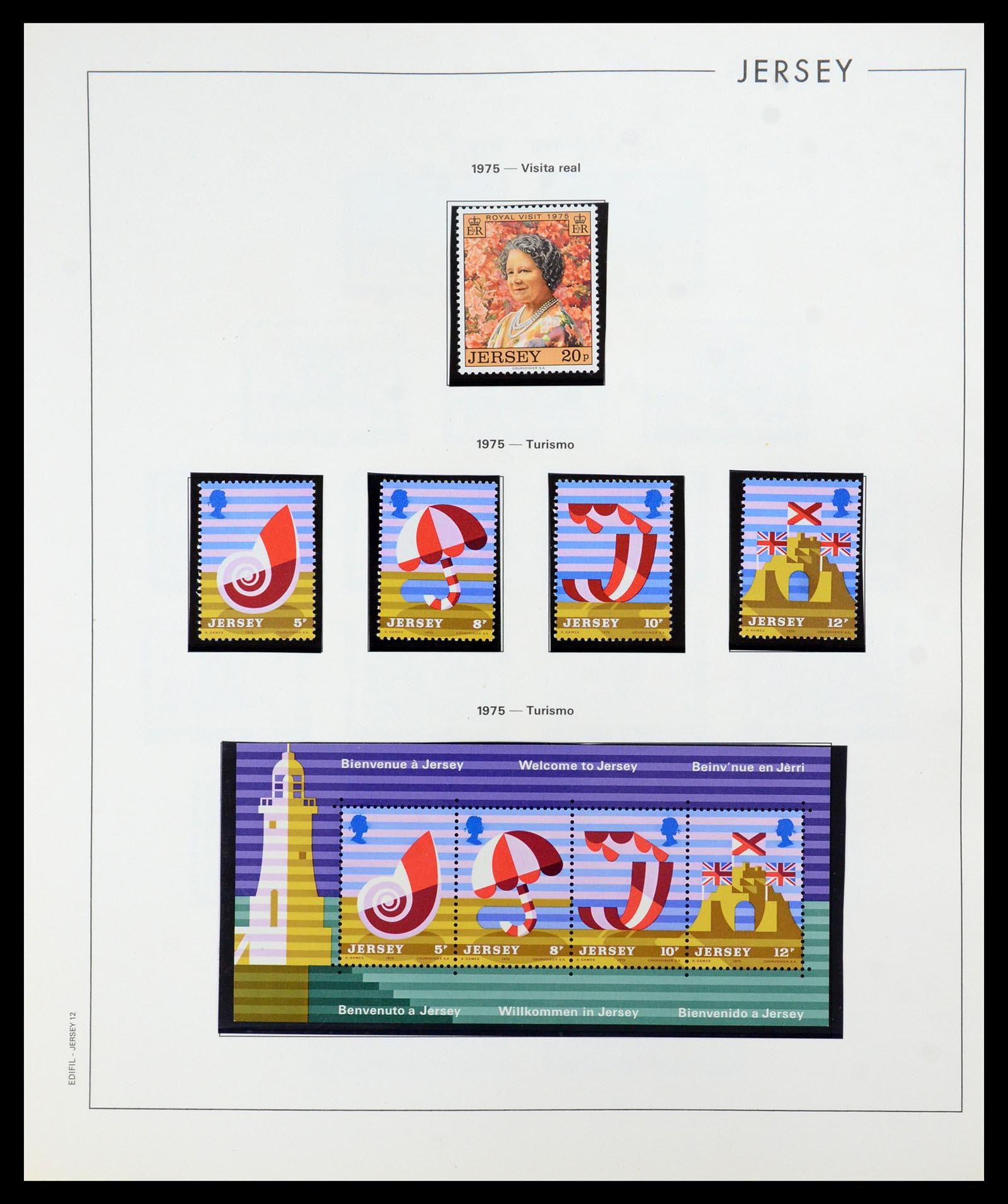 36025 012 - Postzegelverzameling 36025 Kanaaleilanden 1969-2007.