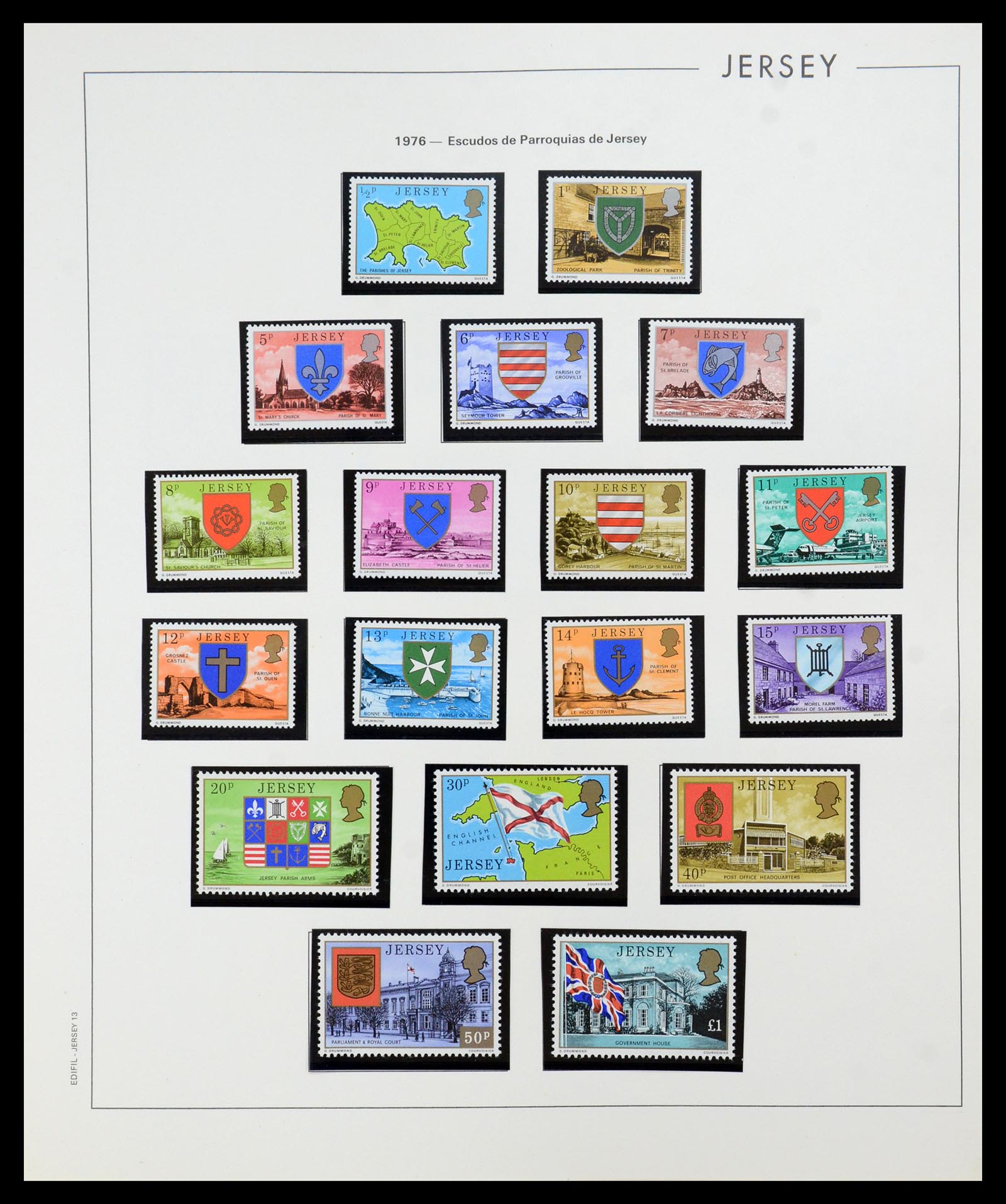 36025 013 - Postzegelverzameling 36025 Kanaaleilanden 1969-2007.