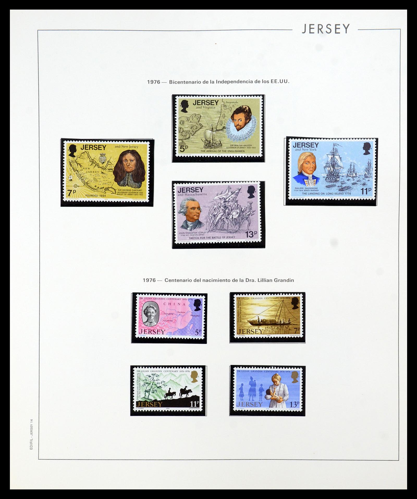 36025 014 - Postzegelverzameling 36025 Kanaaleilanden 1969-2007.