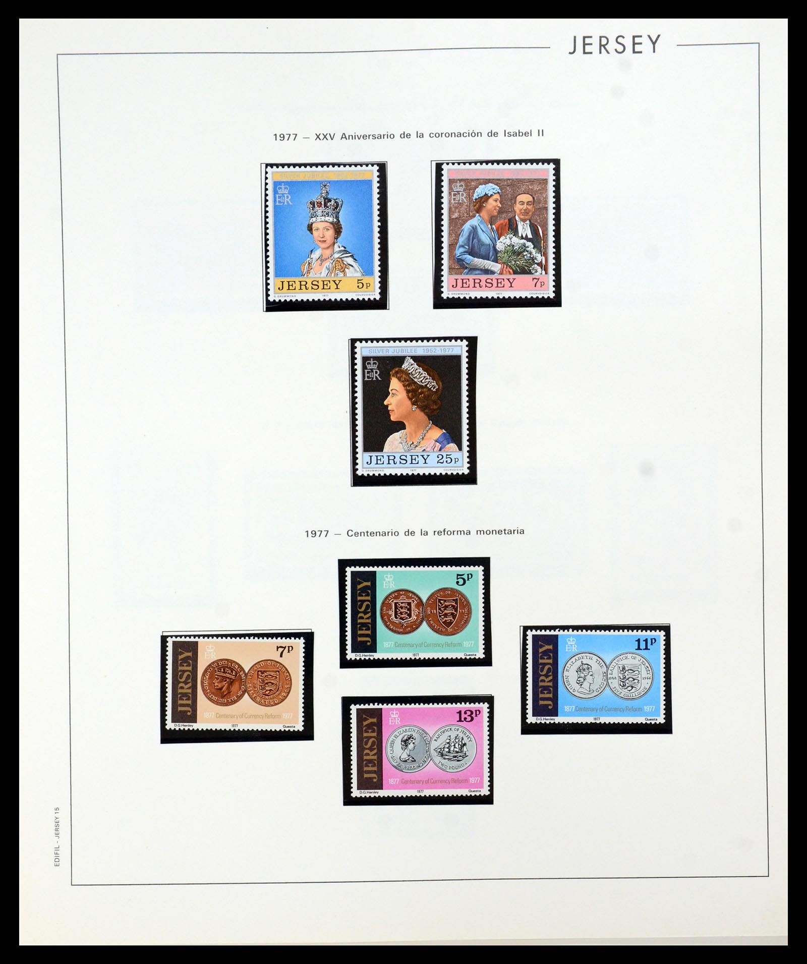 36025 015 - Postzegelverzameling 36025 Kanaaleilanden 1969-2007.
