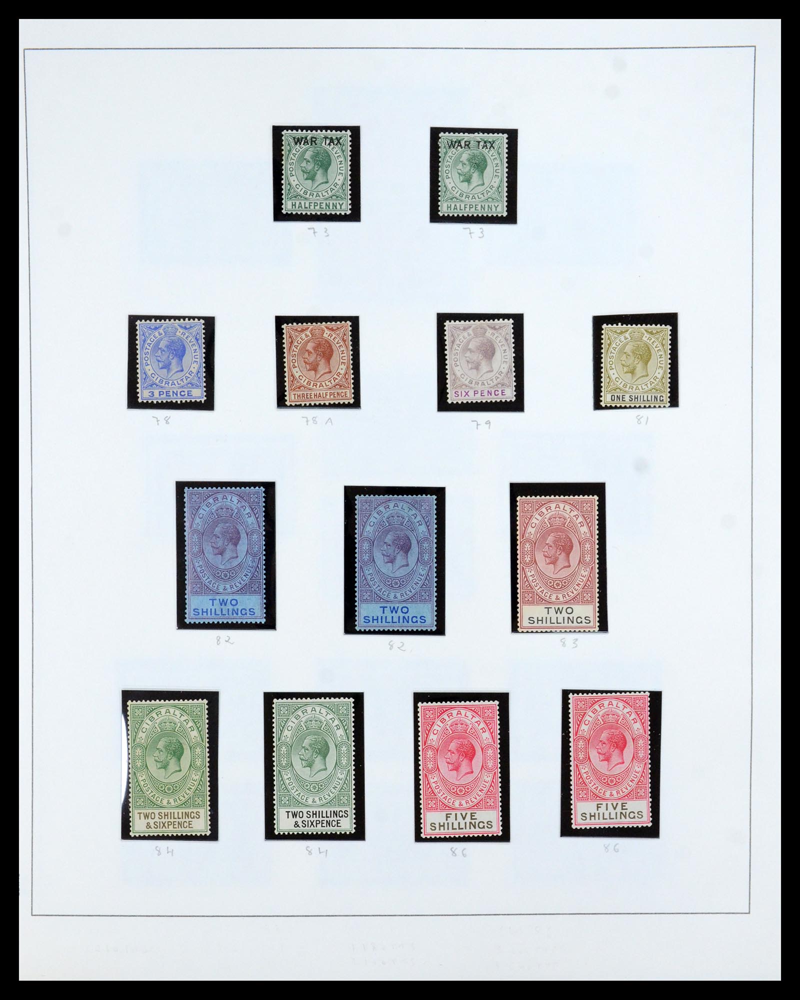 36028 005 - Postzegelverzameling 36028 Gibraltar 1886-2007.
