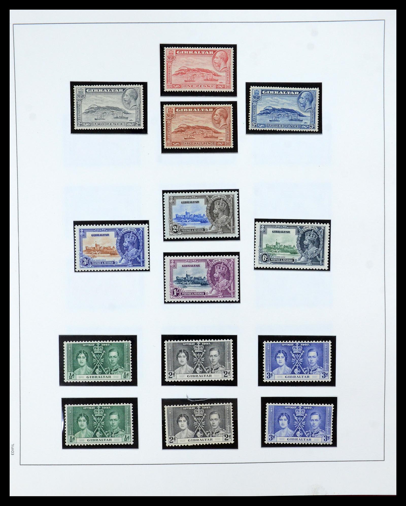 36028 006 - Postzegelverzameling 36028 Gibraltar 1886-2007.