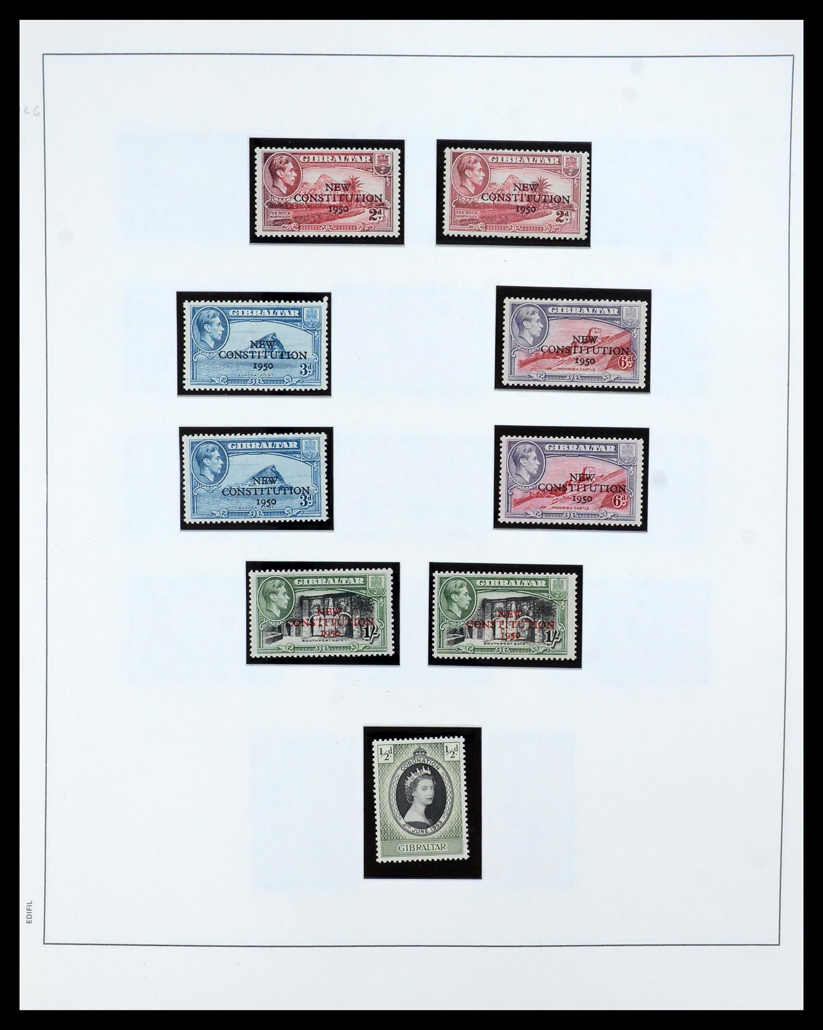 36028 009 - Postzegelverzameling 36028 Gibraltar 1886-2007.