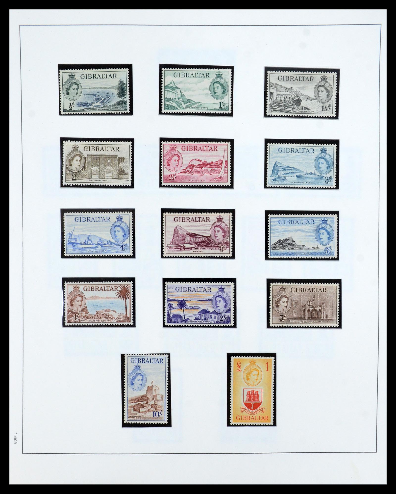 36028 010 - Postzegelverzameling 36028 Gibraltar 1886-2007.