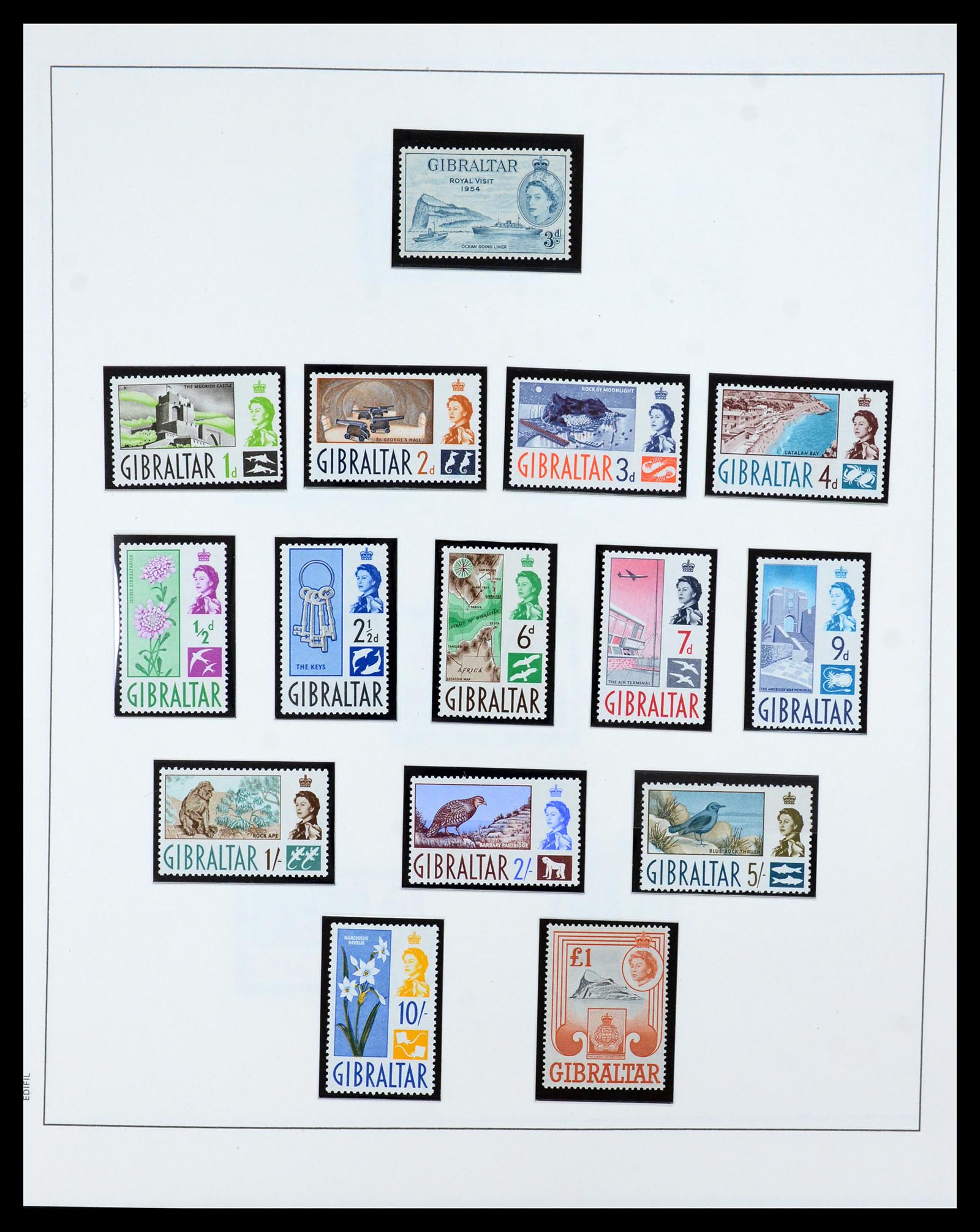 36028 011 - Postzegelverzameling 36028 Gibraltar 1886-2007.