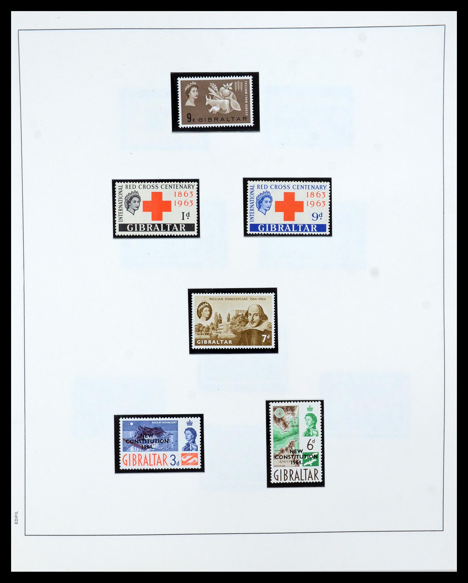 36028 012 - Stamp collection 36028 Gibraltar 1886-2007.